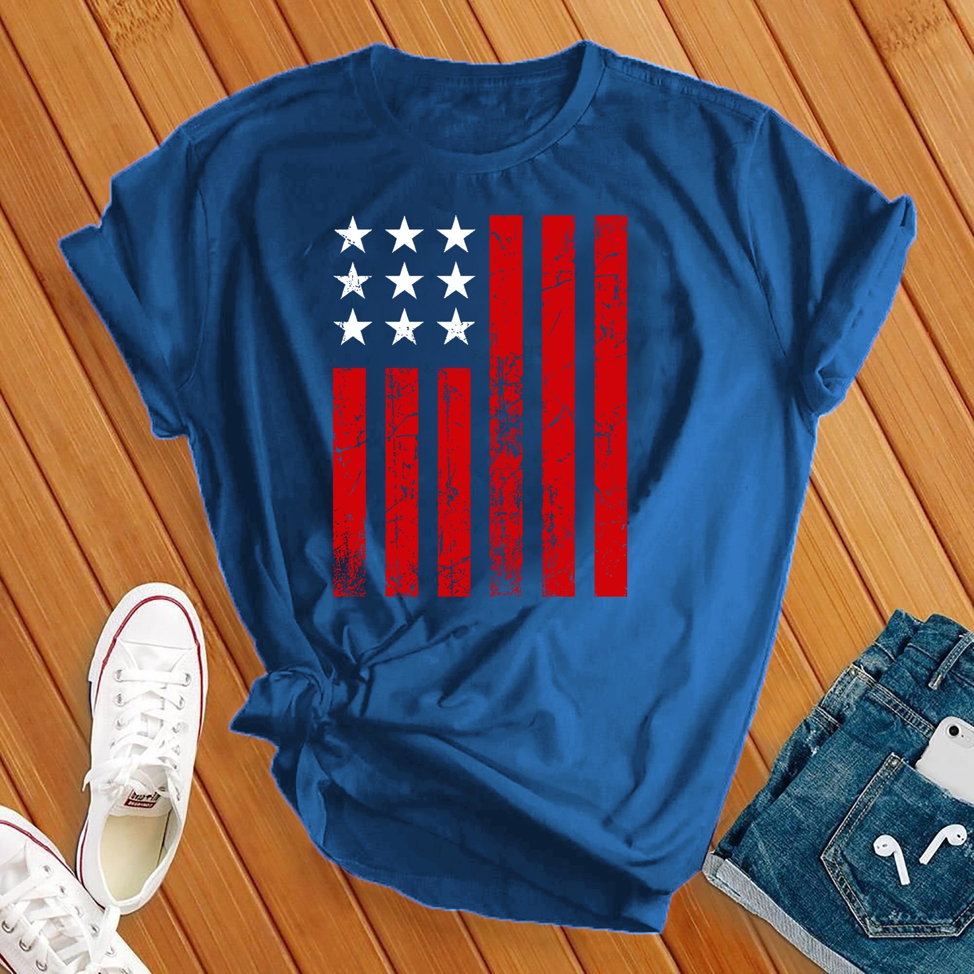 4th of July American Flag Tee - Love Tees