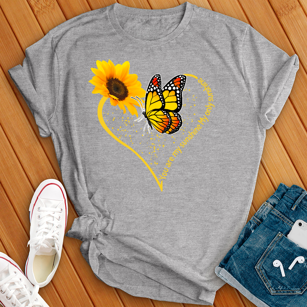 You Are My Sunshine Butterfly Heart Tee