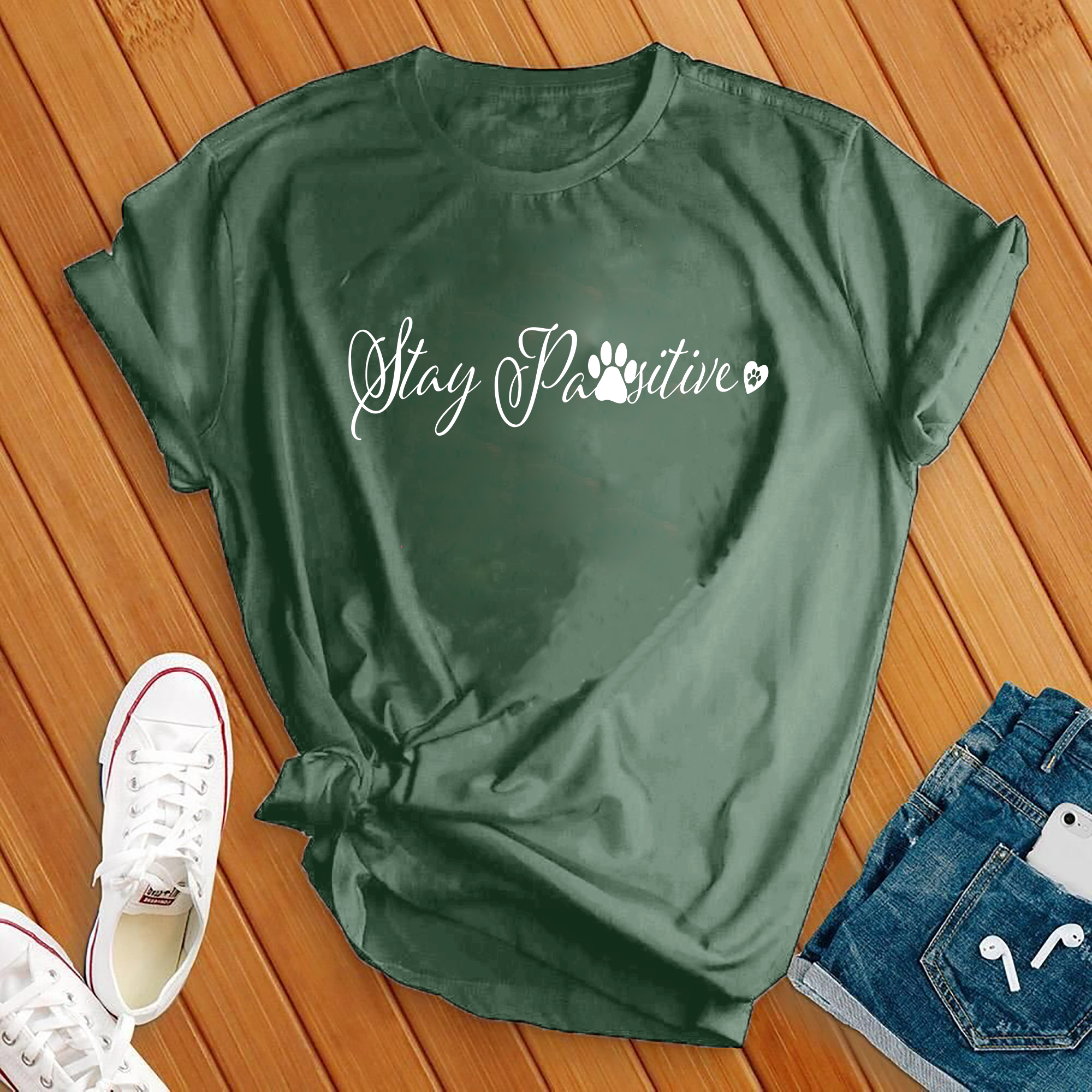 Stay Pawsitive Tee