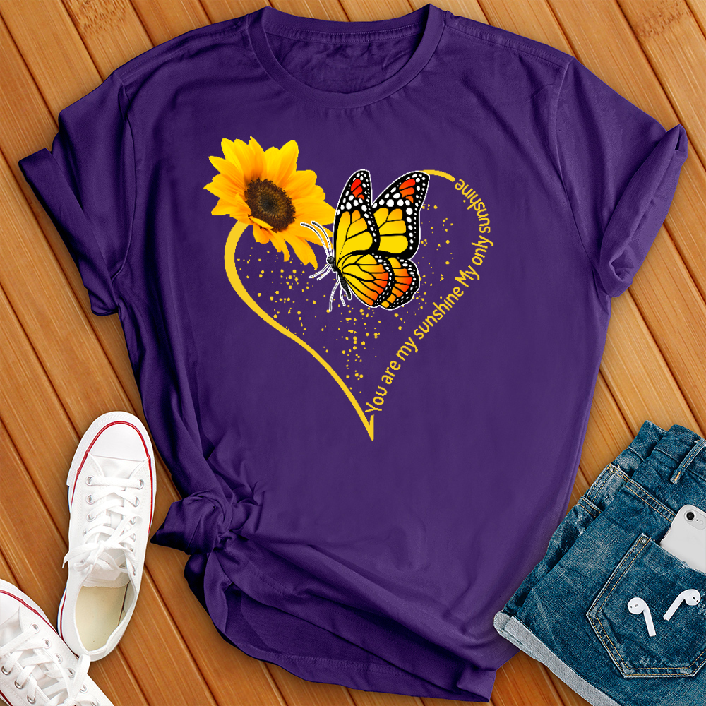 You Are My Sunshine Butterfly Heart Tee