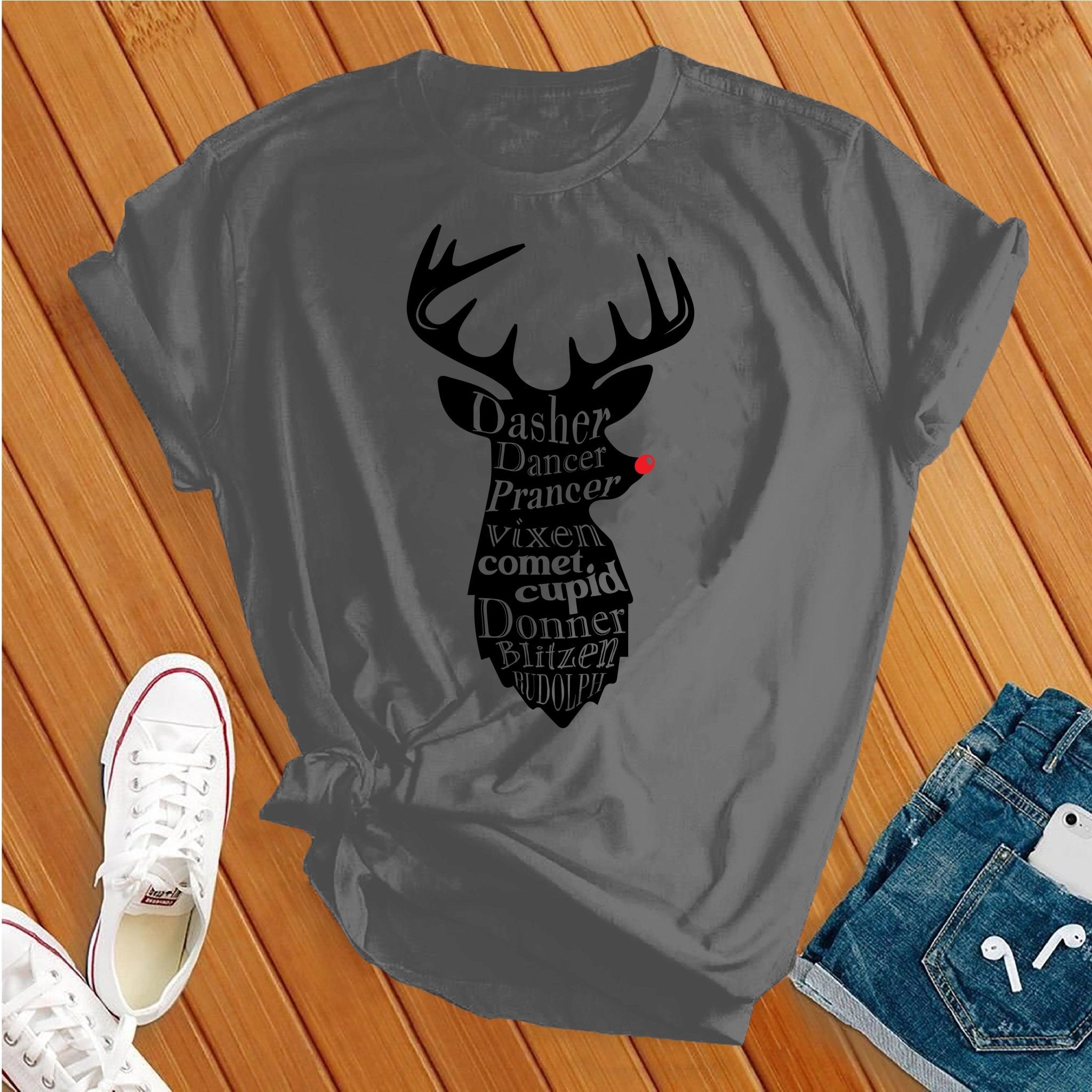 All The Reindeer Tshirt - Love Tees