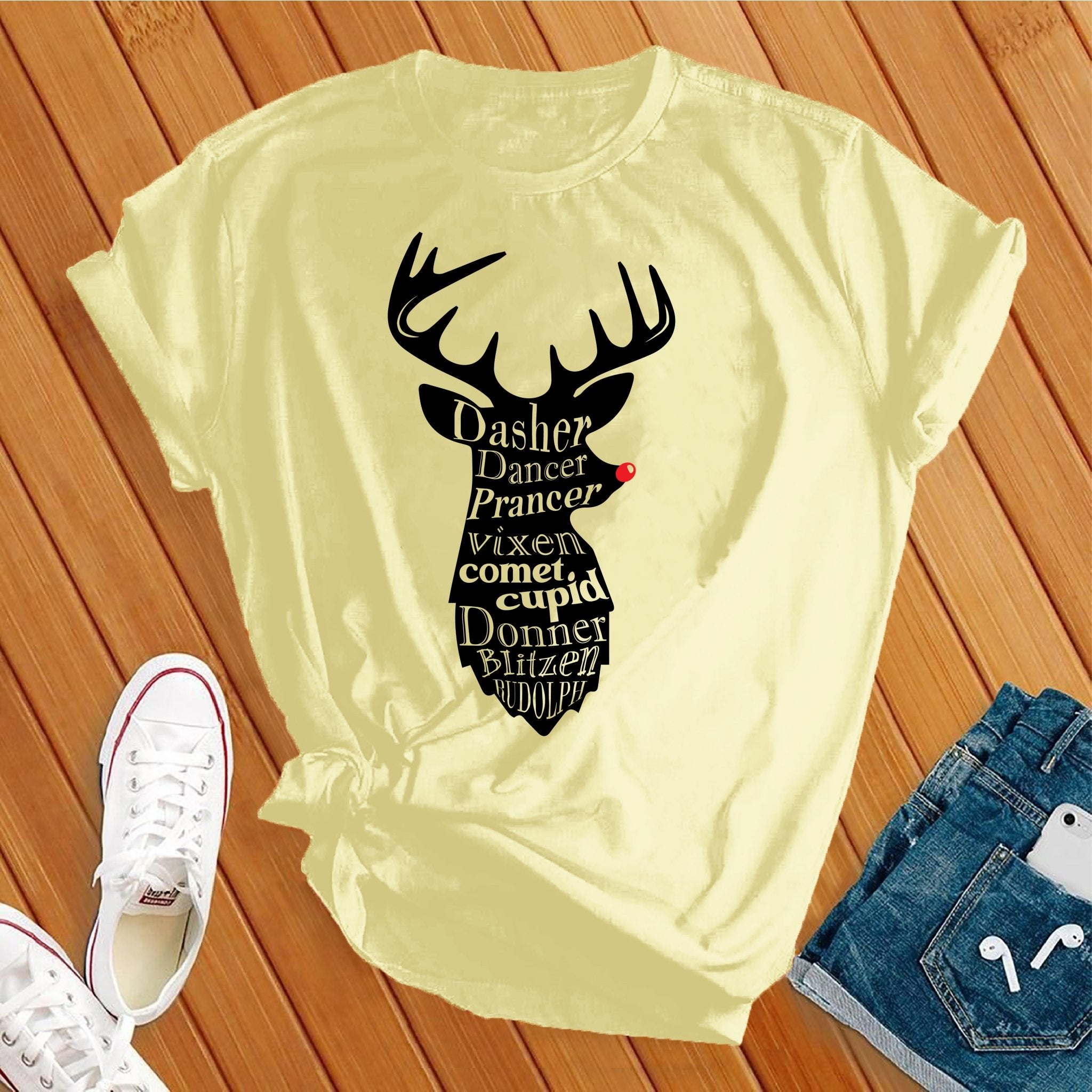 All The Reindeer Tshirt - Love Tees