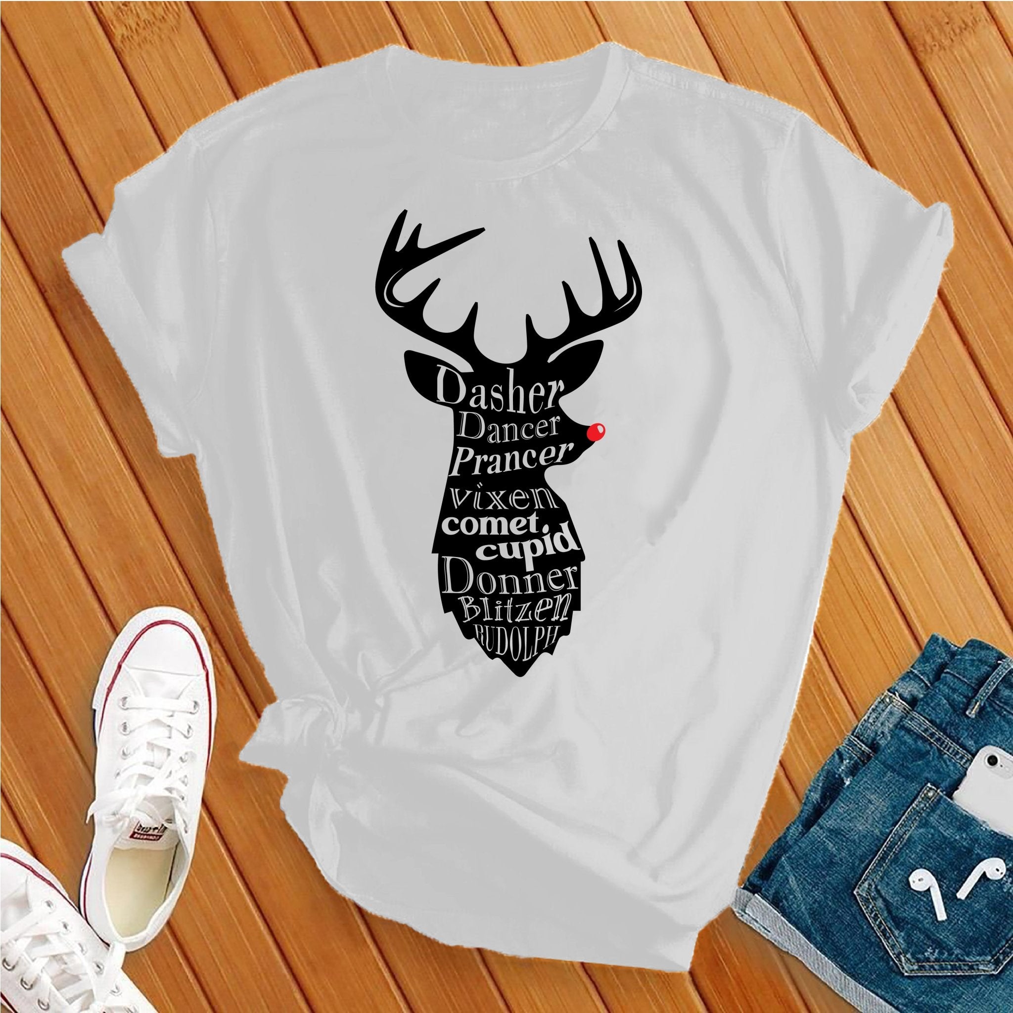 All The Reindeer Tshirt - Love Tees