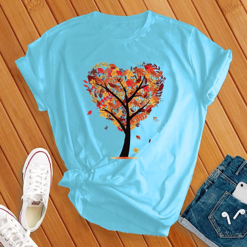 Autumn Tree Heart Tee - Love Tees