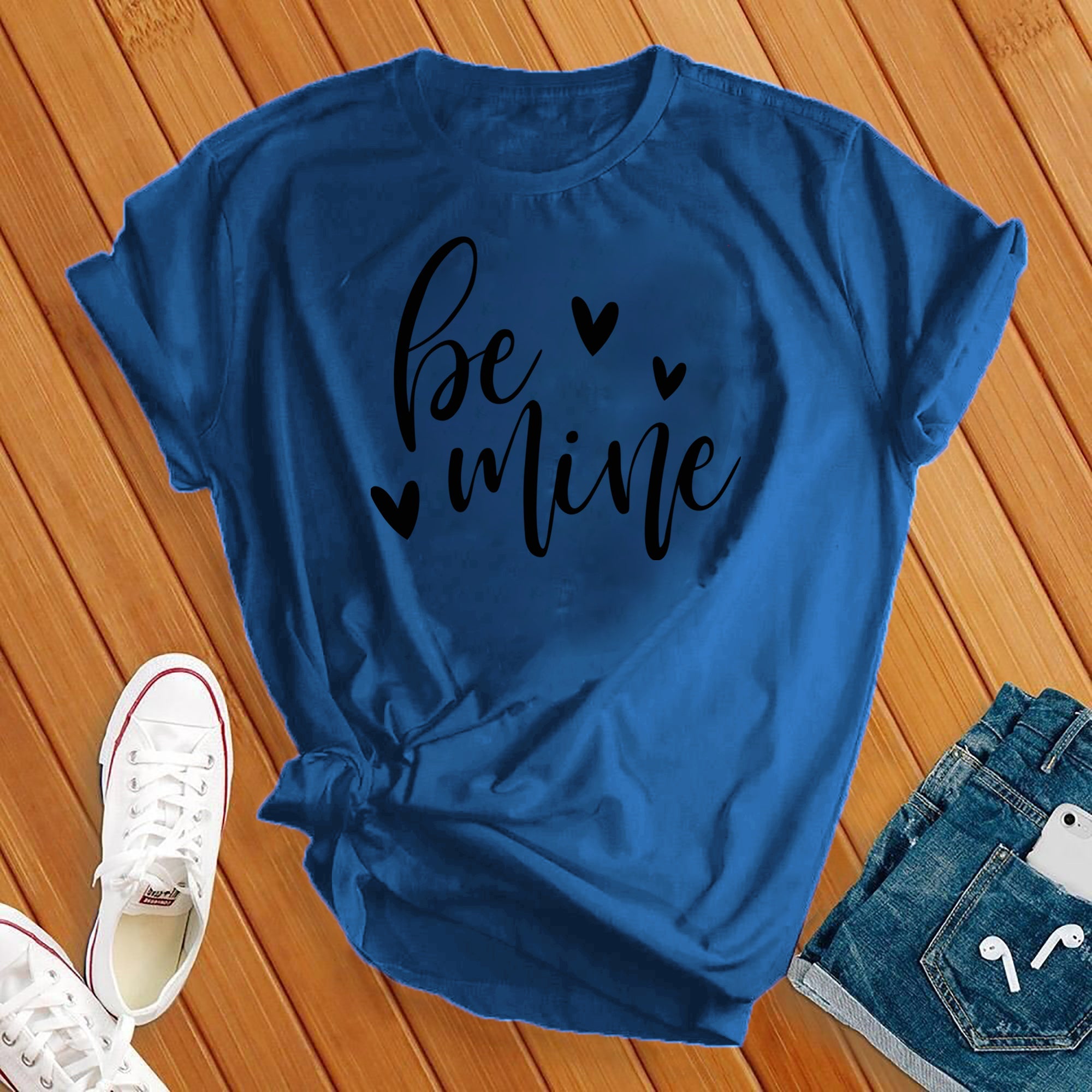 Be Mine Black Tee - Love Tees