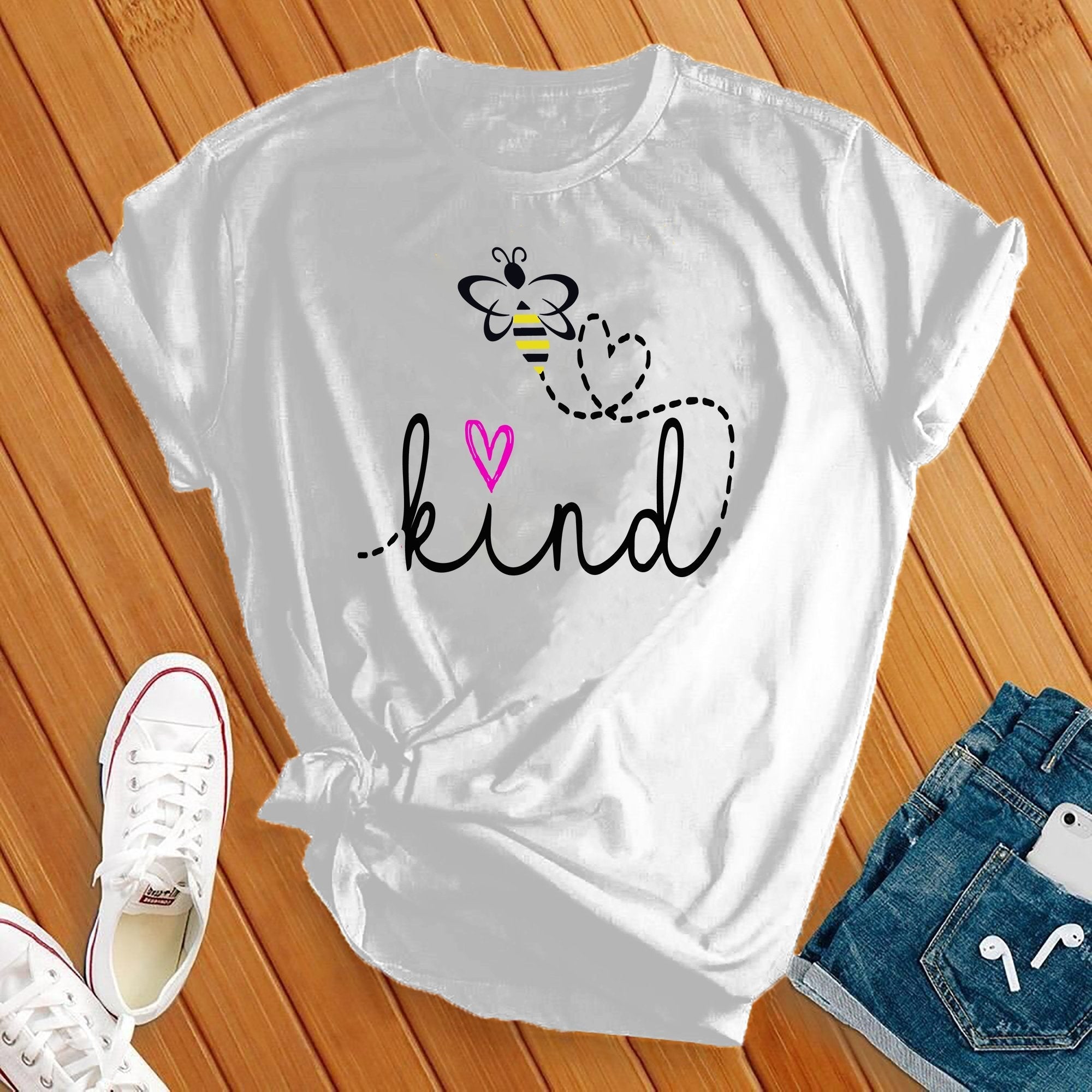 Bee Kind Hearts Tee - Love Tees