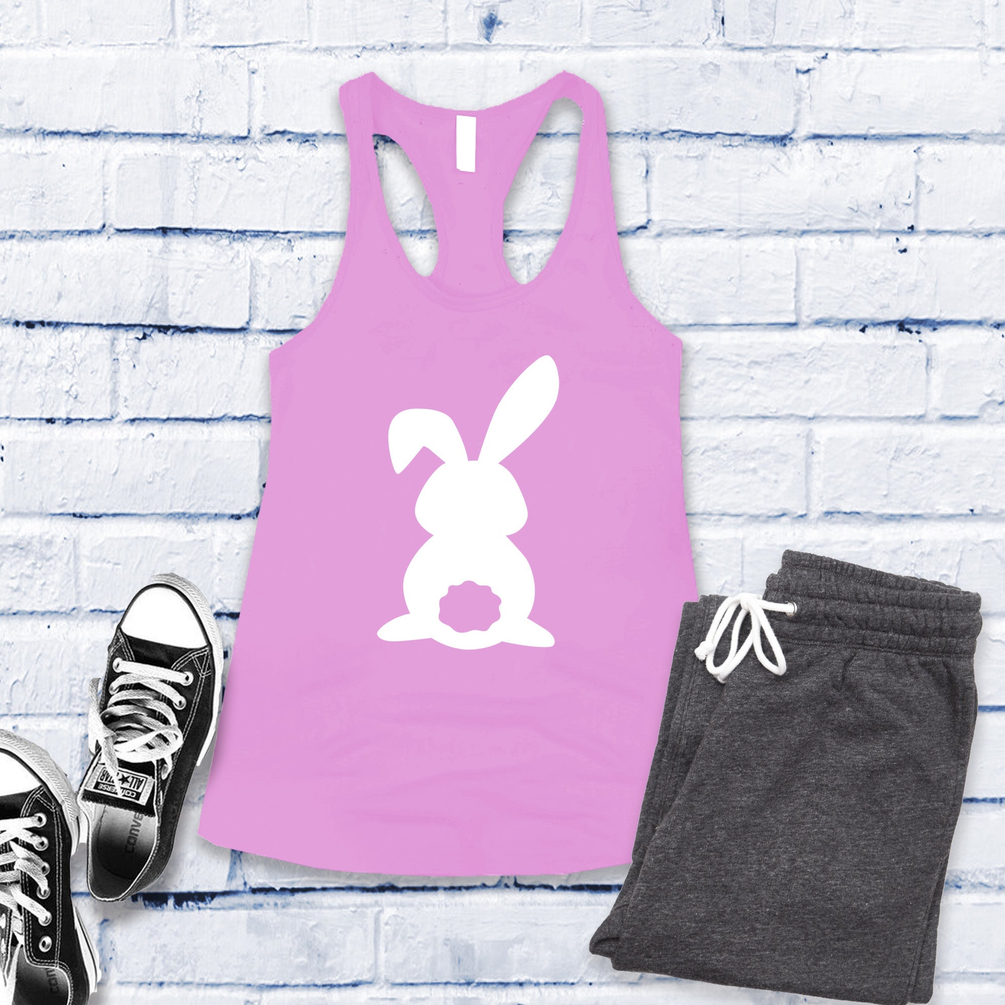 Bunny Outline Women's Tank Top - Love Tees