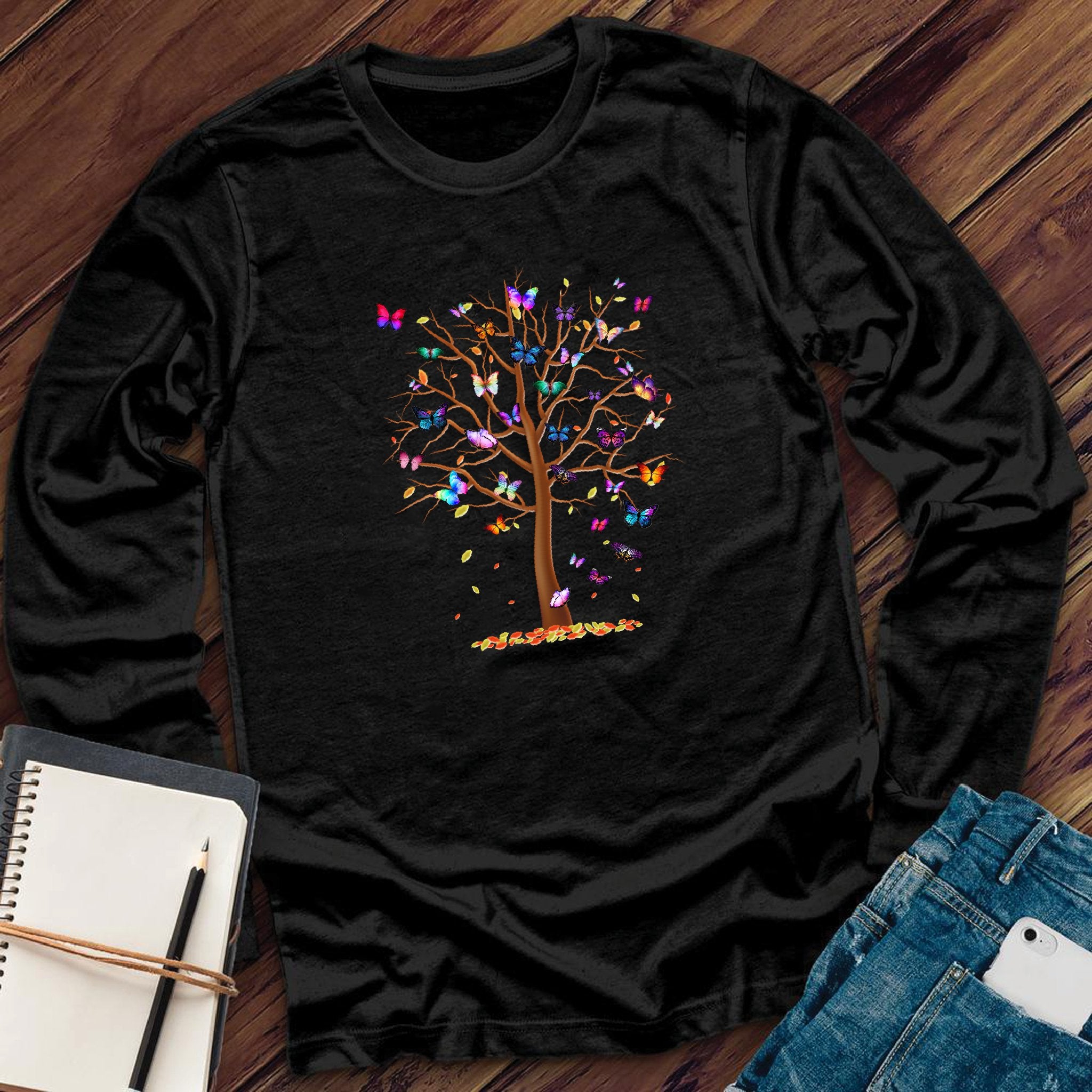 Butterfly Tree of Life Long Sleeve - Love Tees