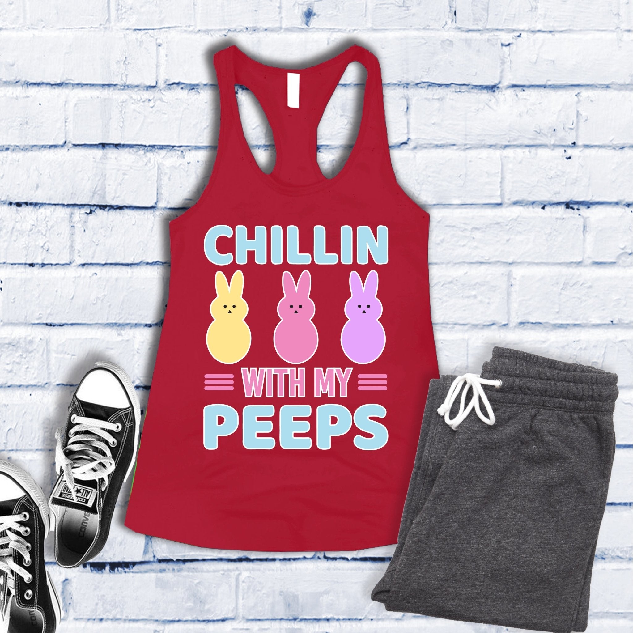 Chillin With My Peeps Women's Tank Top - Love Tees