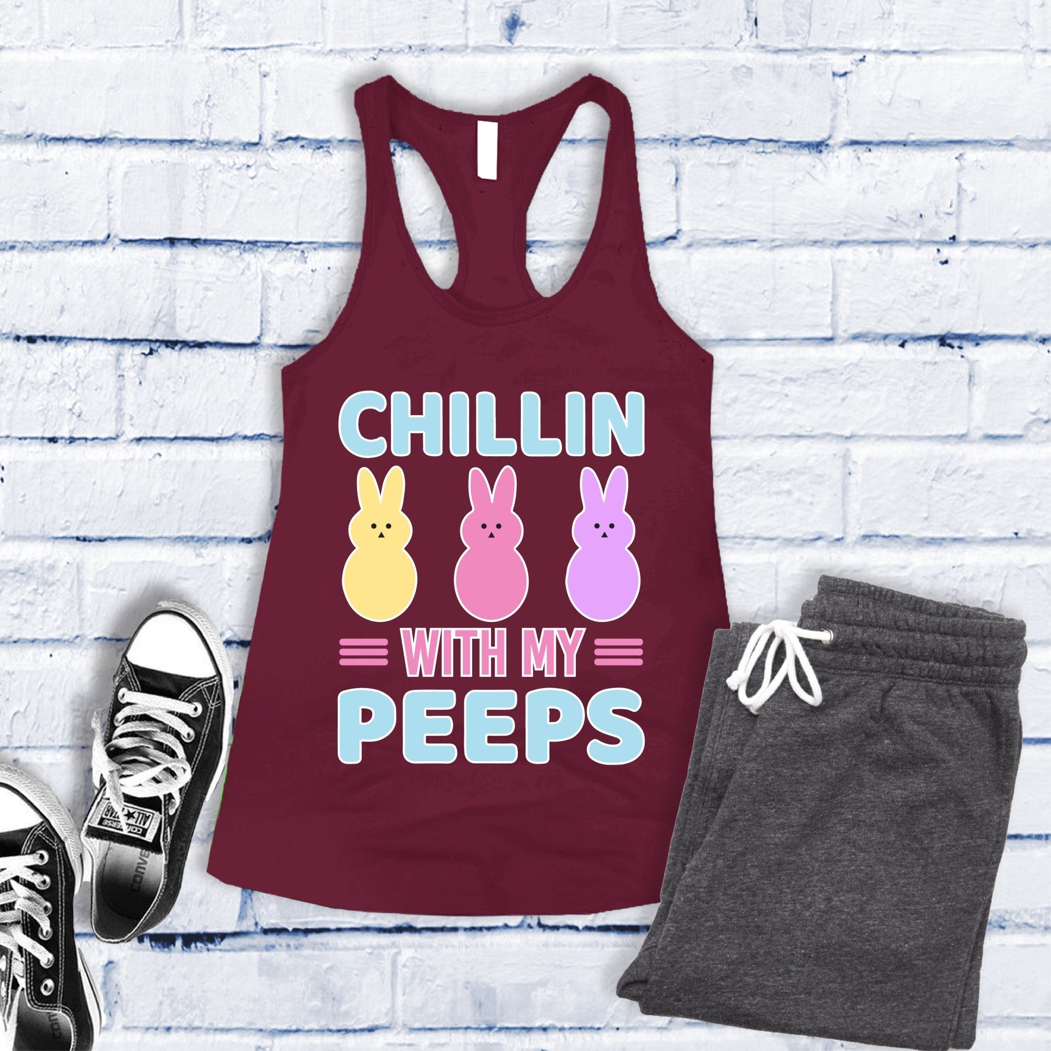 Chillin With My Peeps Women's Tank Top - Love Tees