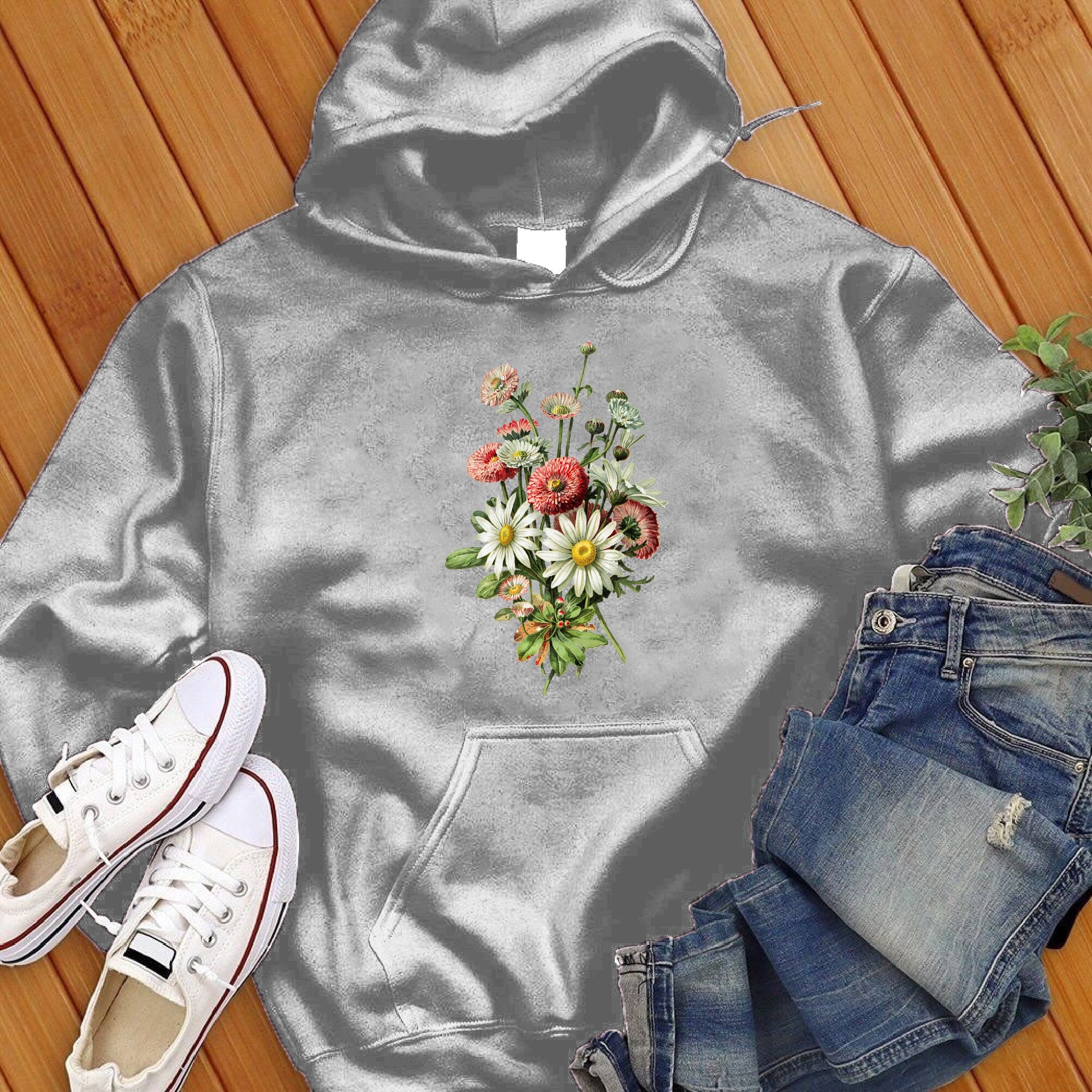 Daisy Wildflowers Botanical Hoodie - Love Tees