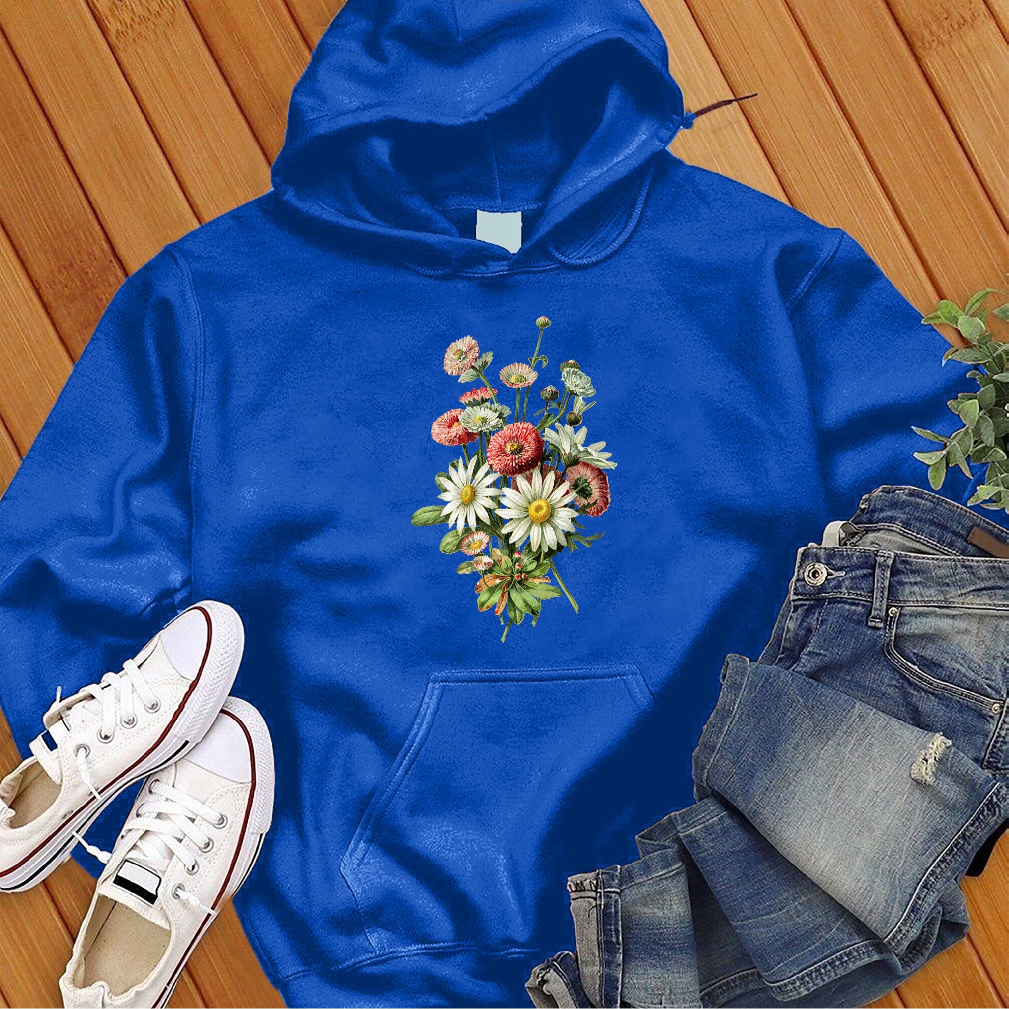 Daisy Wildflowers Botanical Hoodie - Love Tees