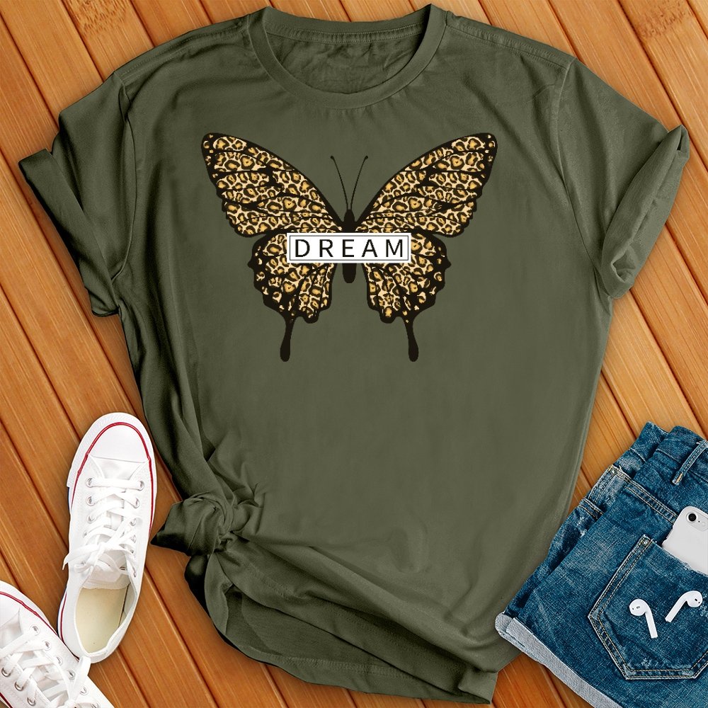 Dream Leopard Butterfly Tee - Love Tees