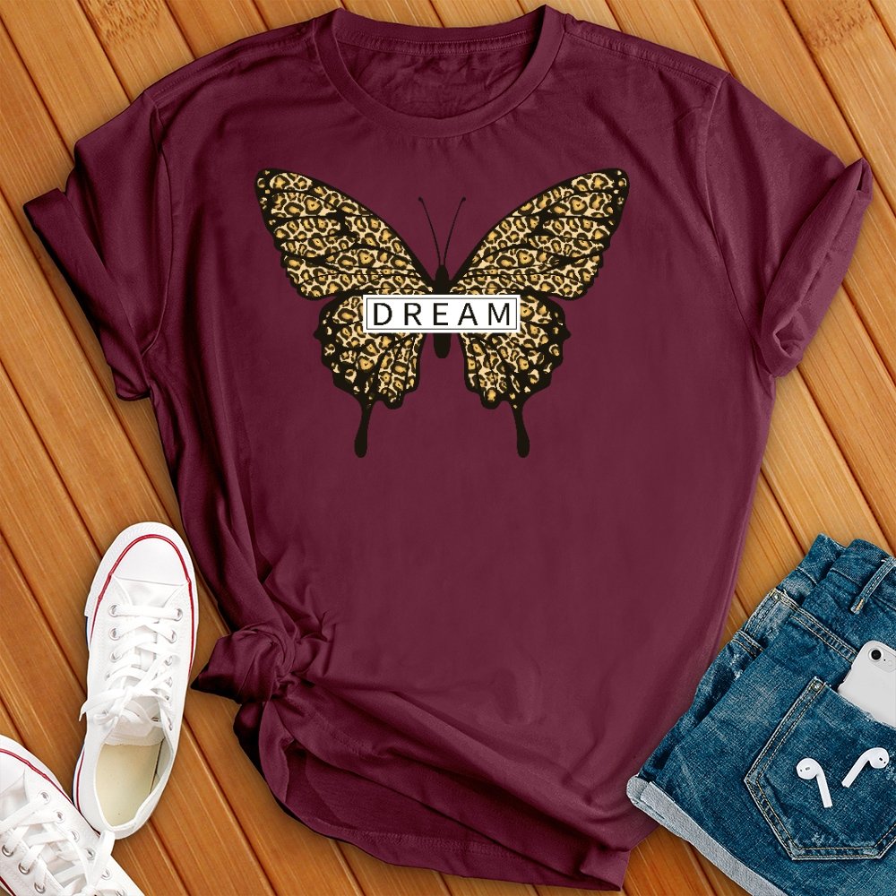 Dream Leopard Butterfly Tee - Love Tees