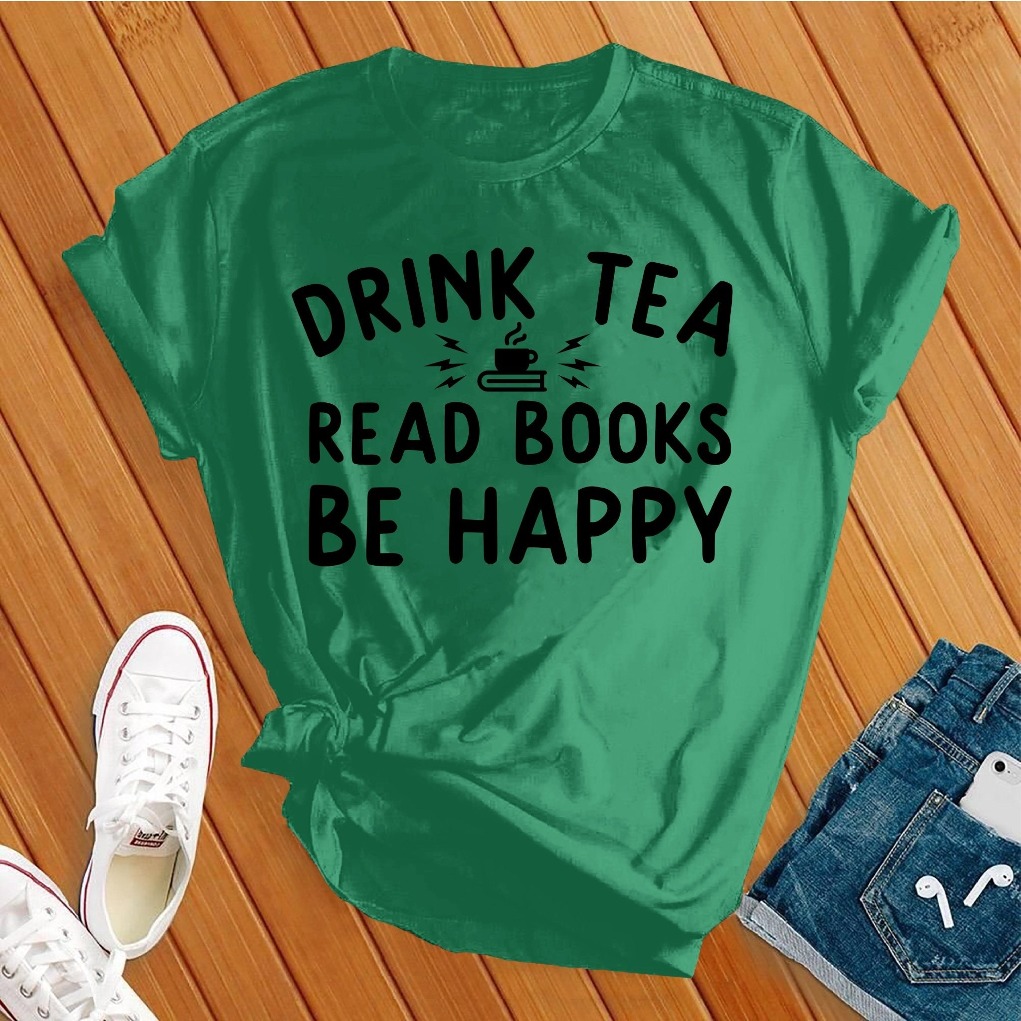 Drink Tea Read Books Tee - Love Tees