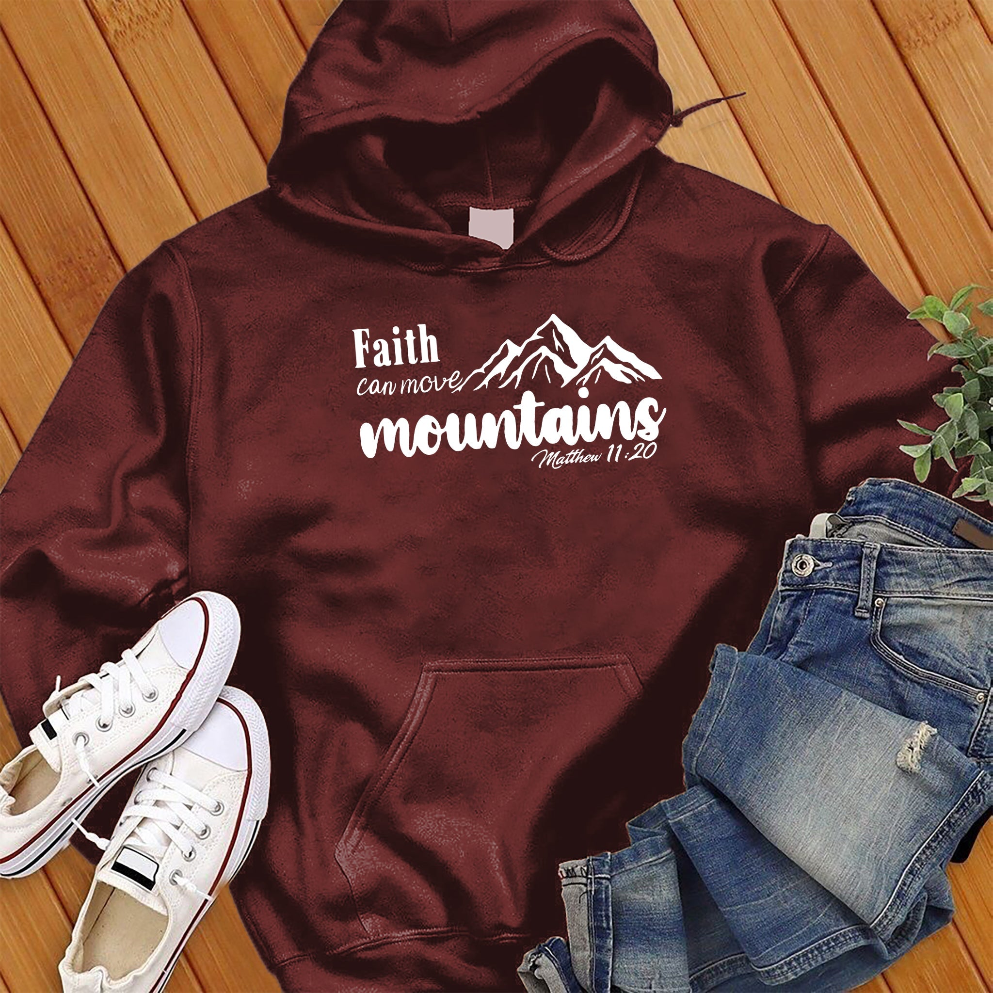 Faith Can Move, Bible Verse Hoodie - Love Tees