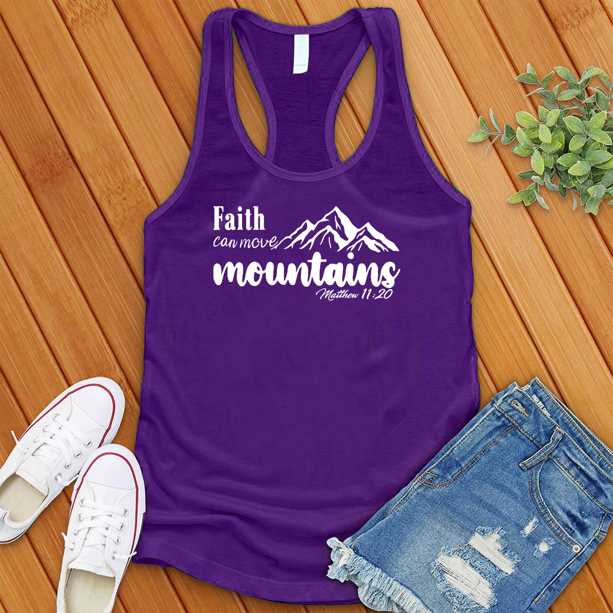 Faith Can Move, Bible Verse Women's Tank Top - Love Tees