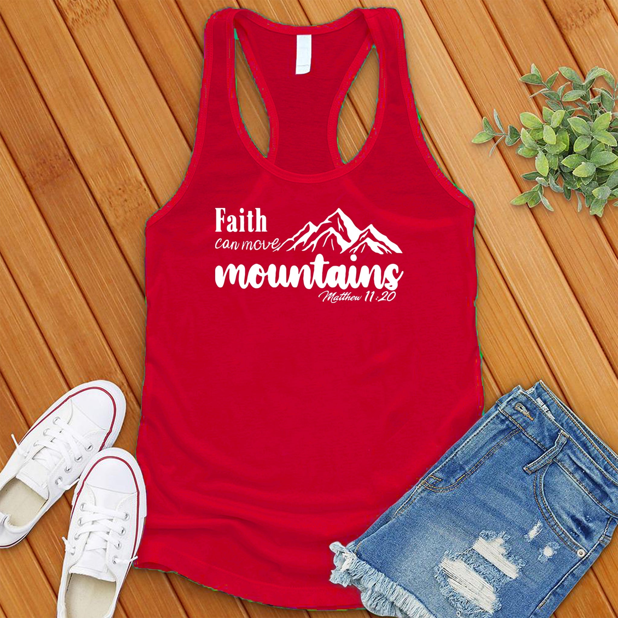 Faith Can Move, Bible Verse Women's Tank Top - Love Tees