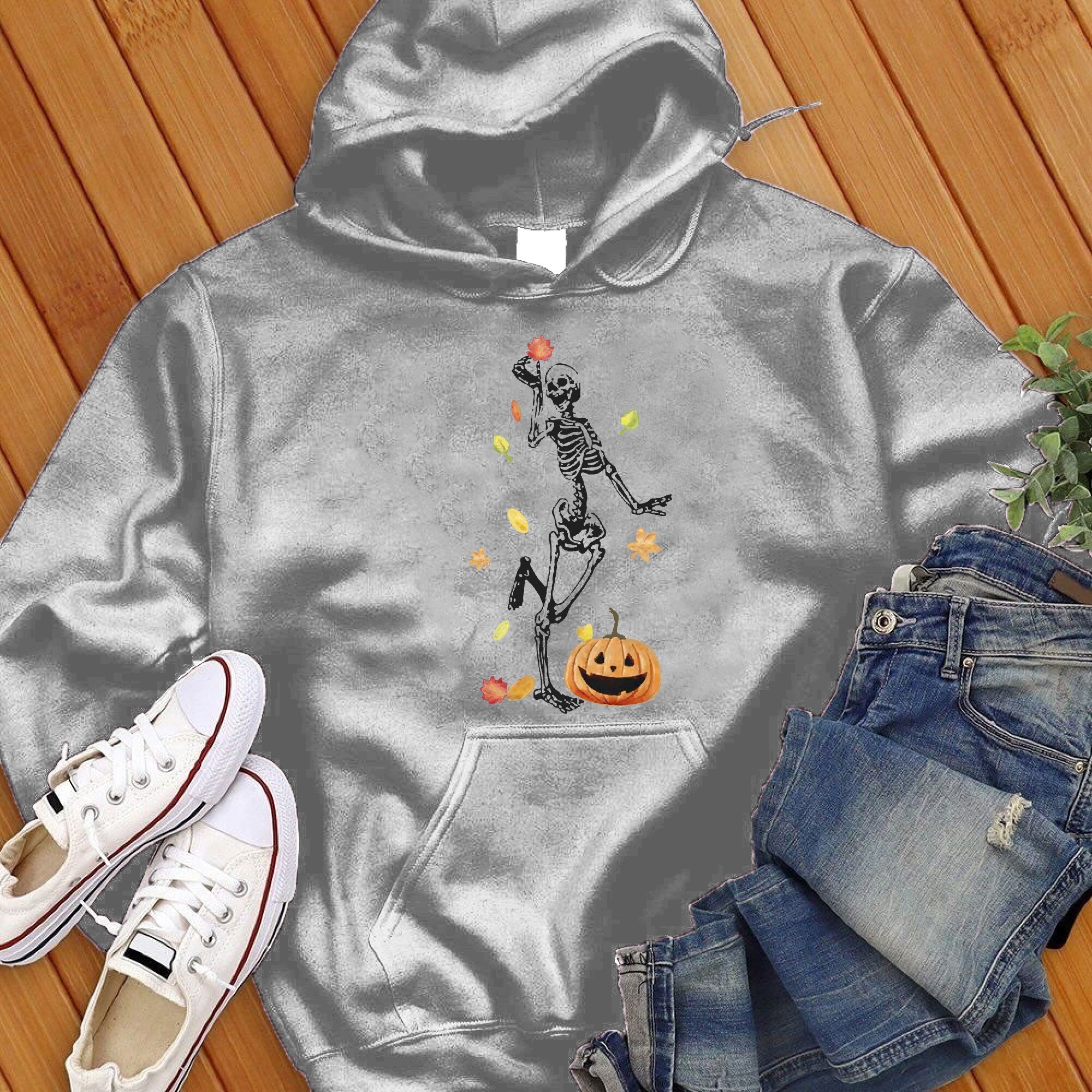 Fall Skeleton Pumpkin Hoodie - Love Tees