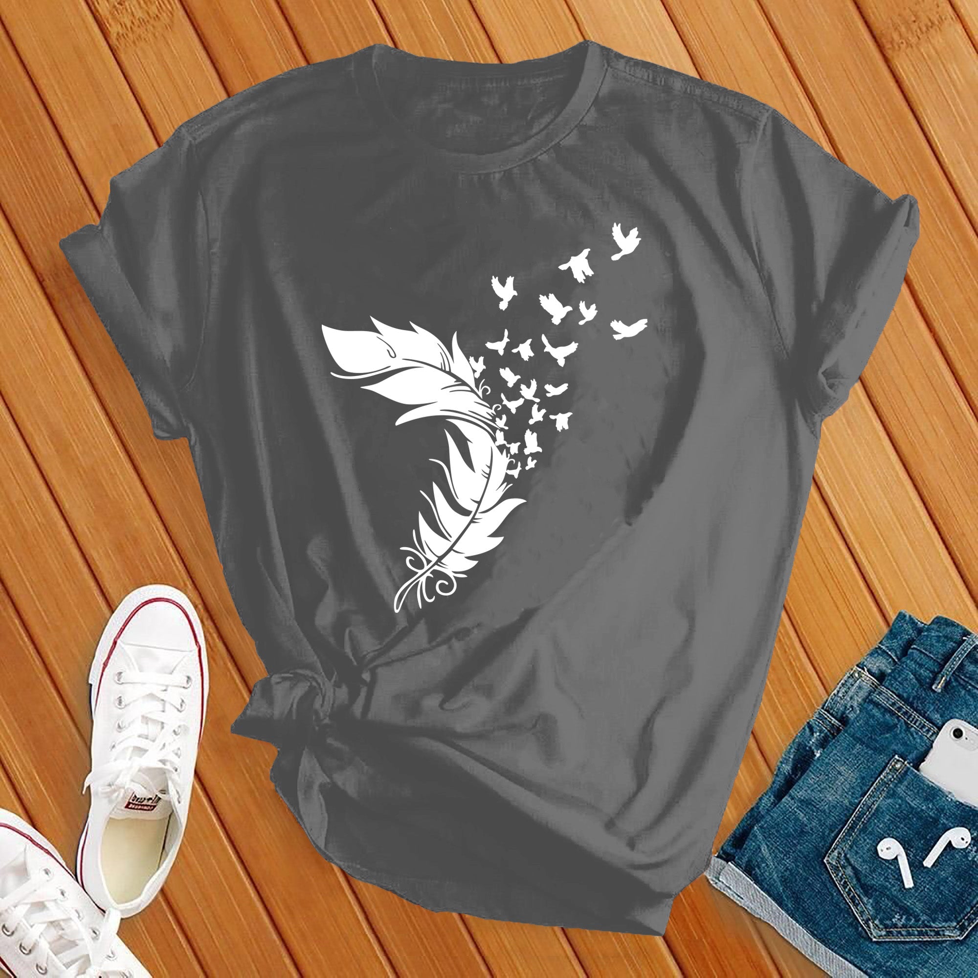 Feather Birds Tee - Love Tees