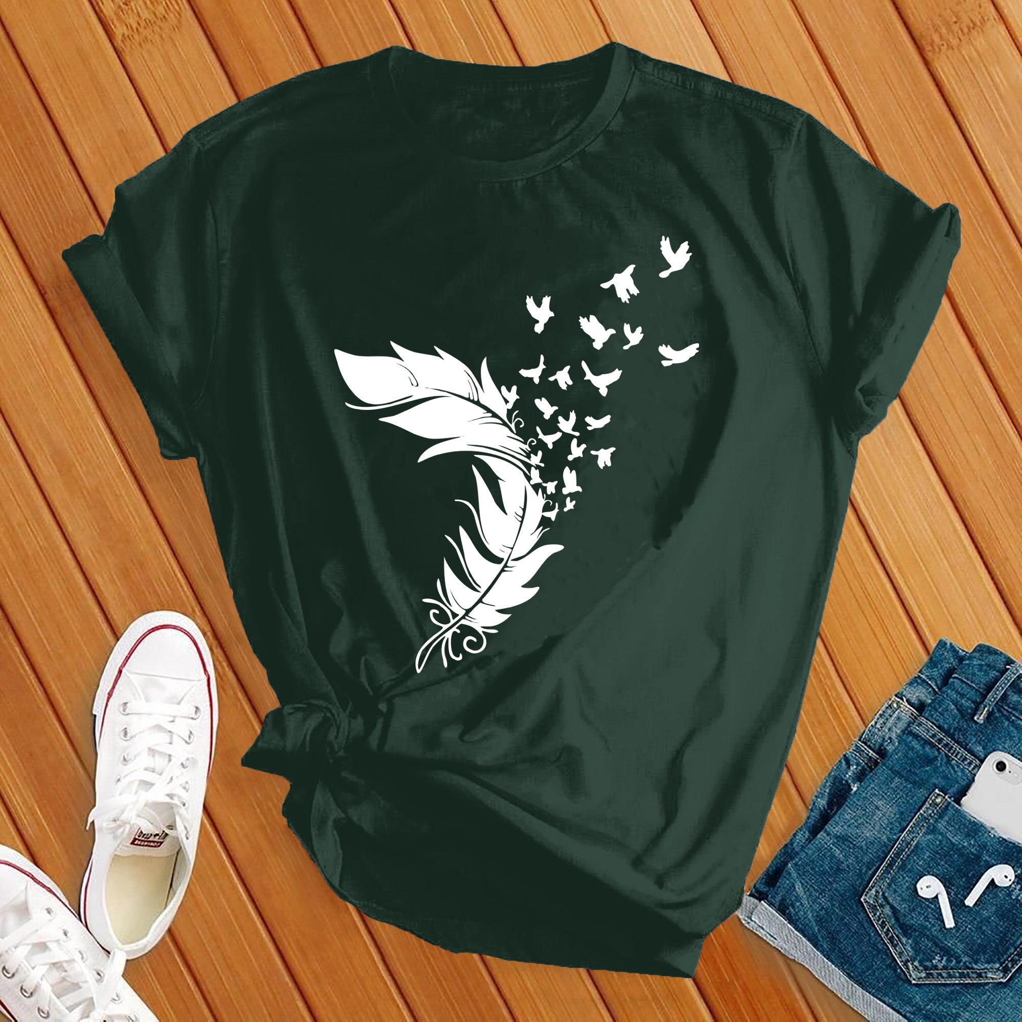 Feather in the Wind Tee - Love Tees