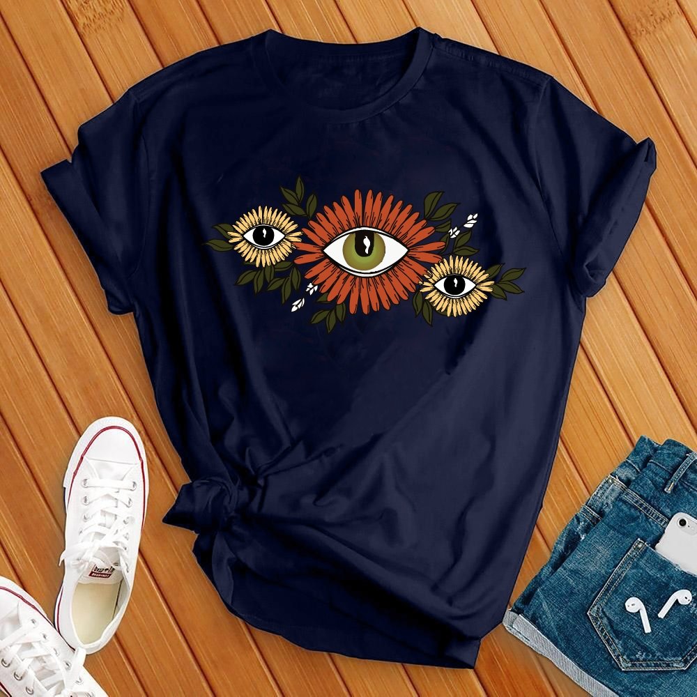 Floral Hamsa Eye Tee - Love Tees