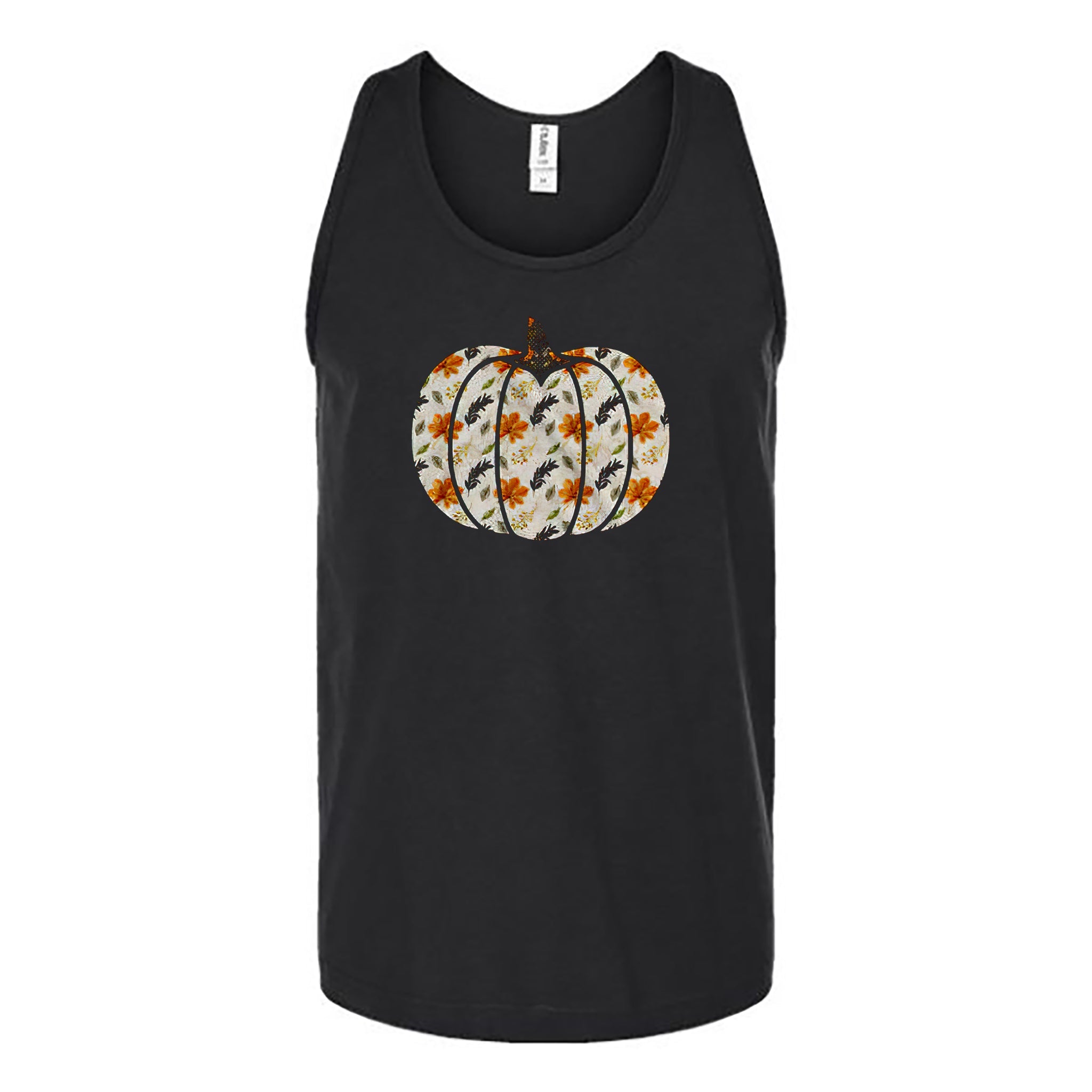 Floral Pumpkin Unisex Tank Top - Love Tees