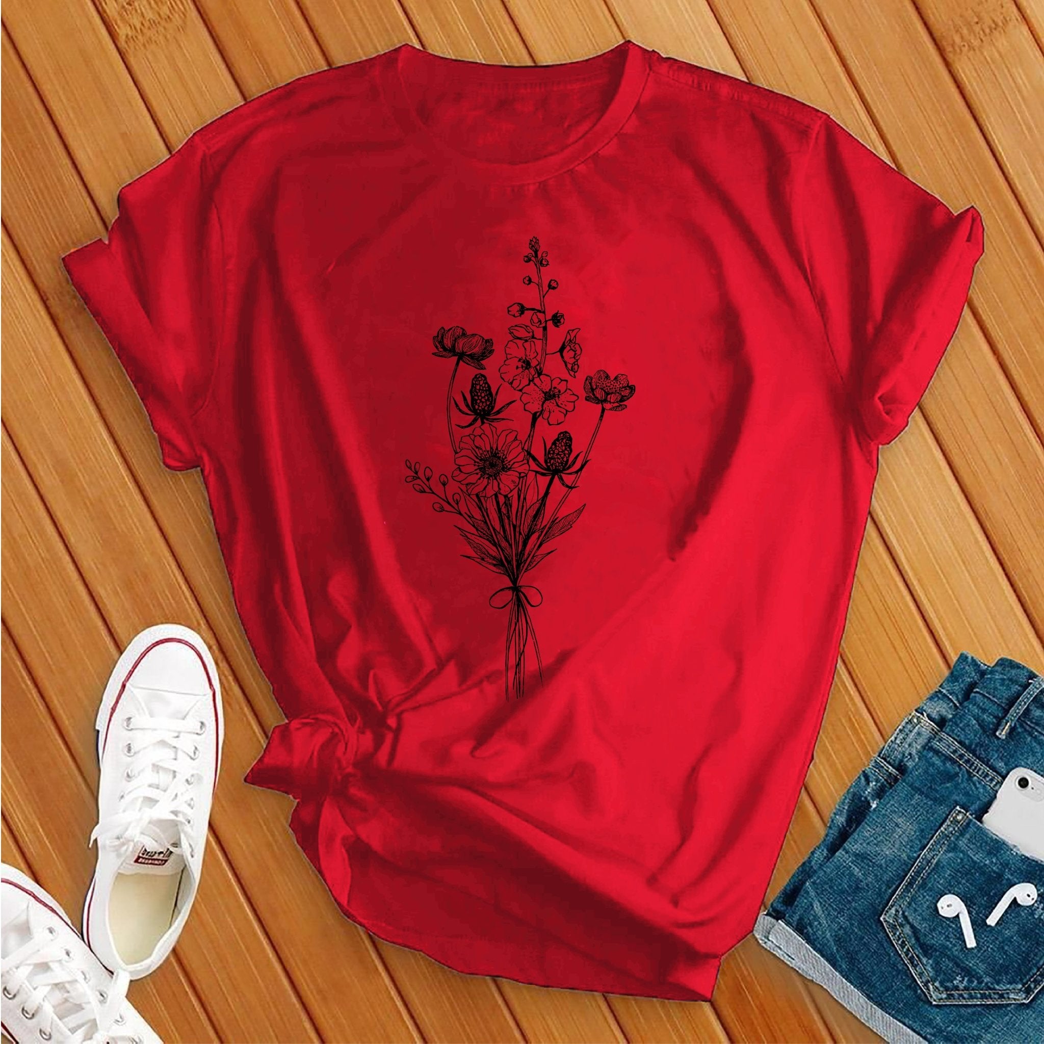 Floral Simple Bouquet Tee - Love Tees