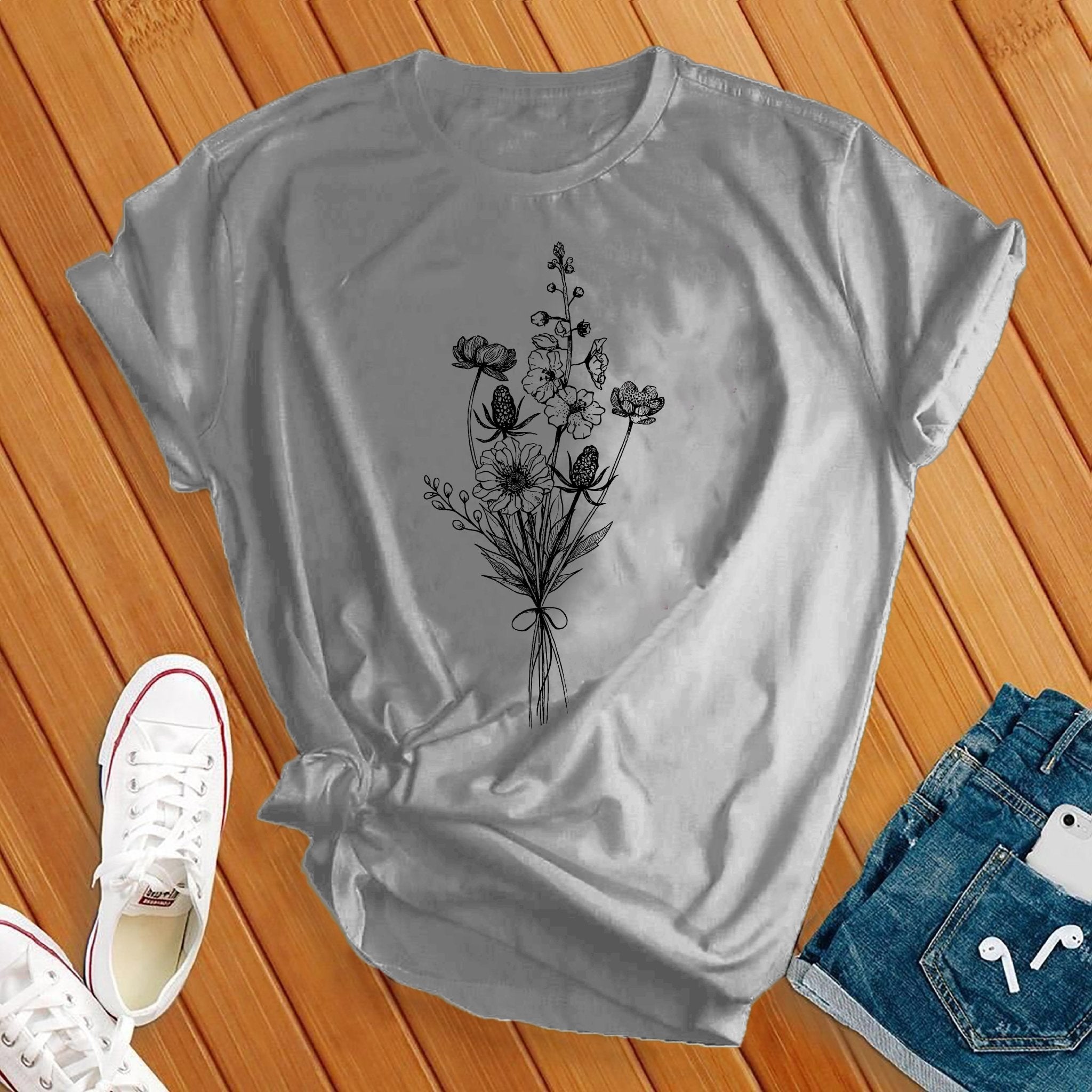 Floral Simple Bouquet Tee - Love Tees