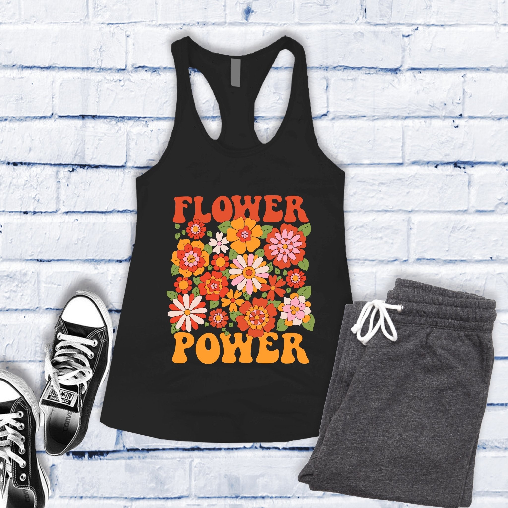 Flower Power Women's Tank Top - Love Tees