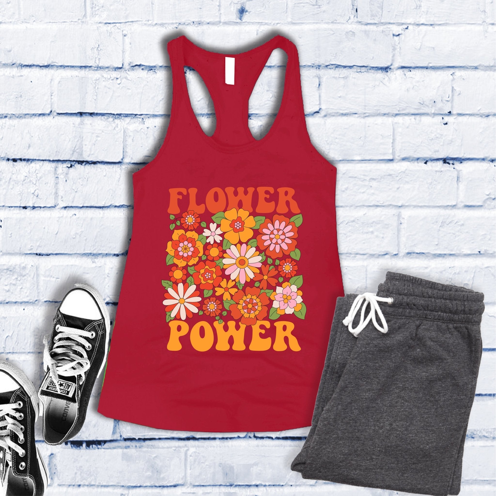 Flower Power Women's Tank Top - Love Tees