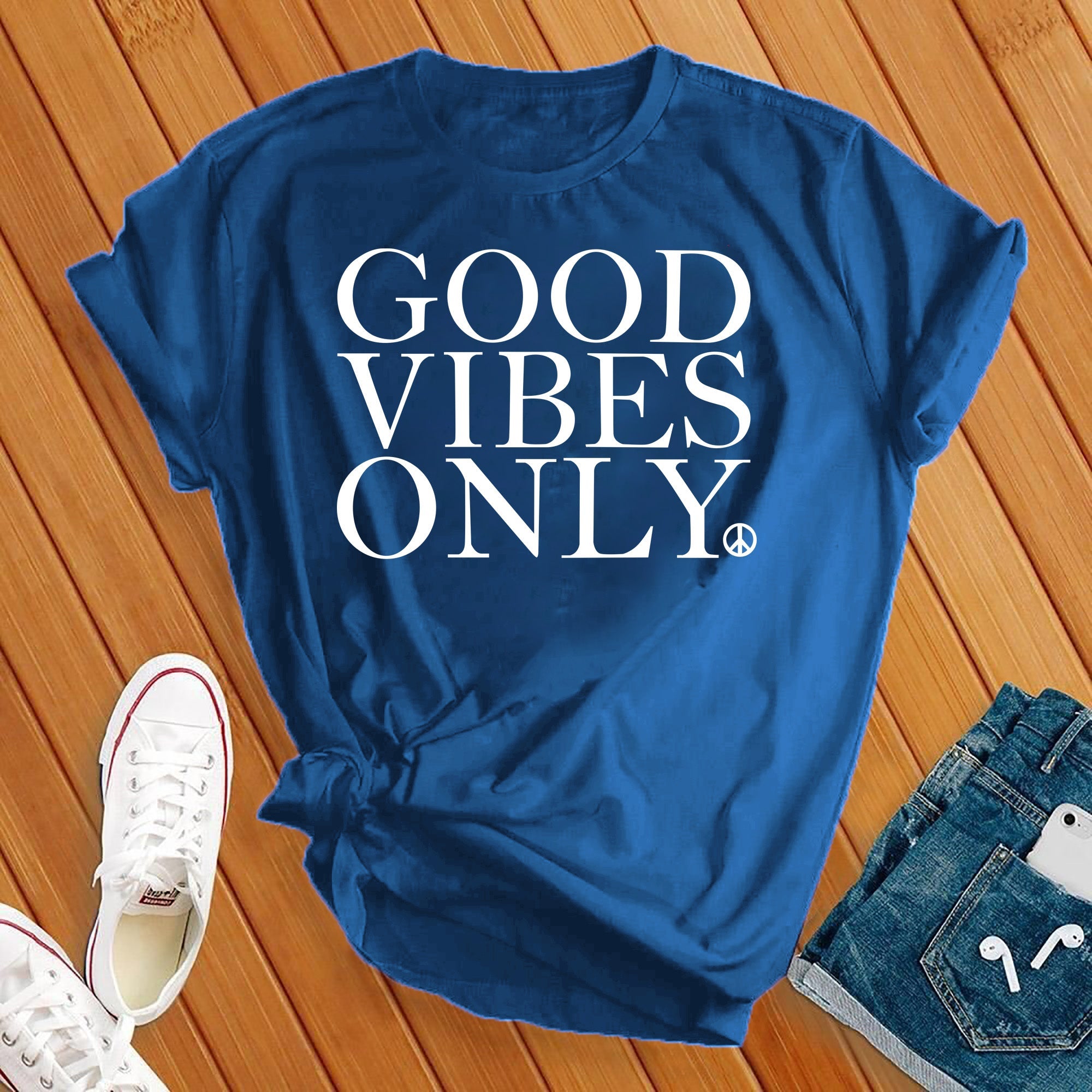 Good Vibes Only Peace Tee - Love Tees