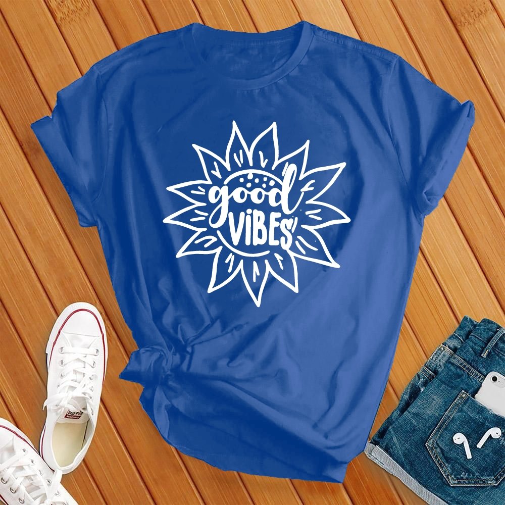 Good Vibes Sunflower Tee - Love Tees