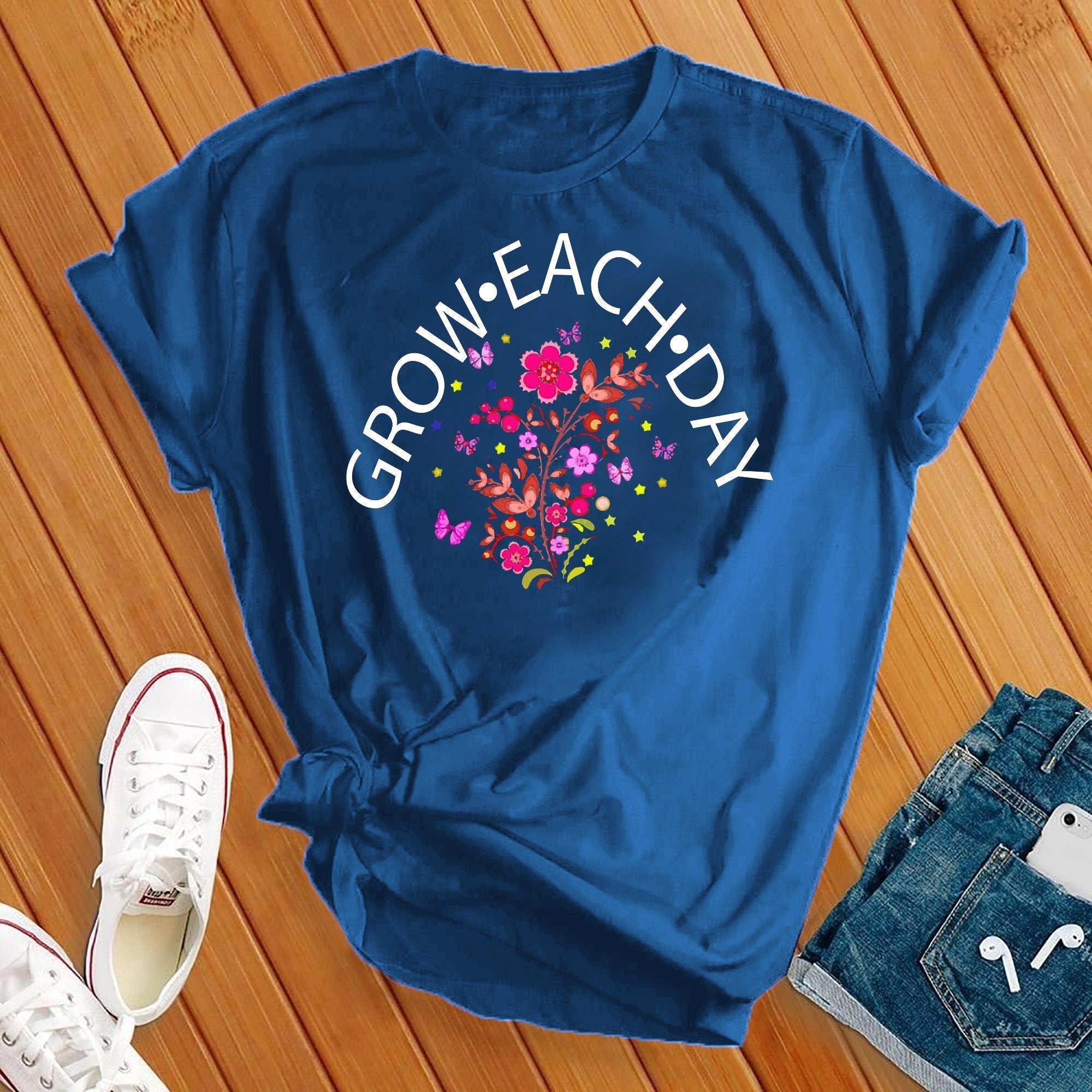 Grow Each Day Flowers Tee - Love Tees