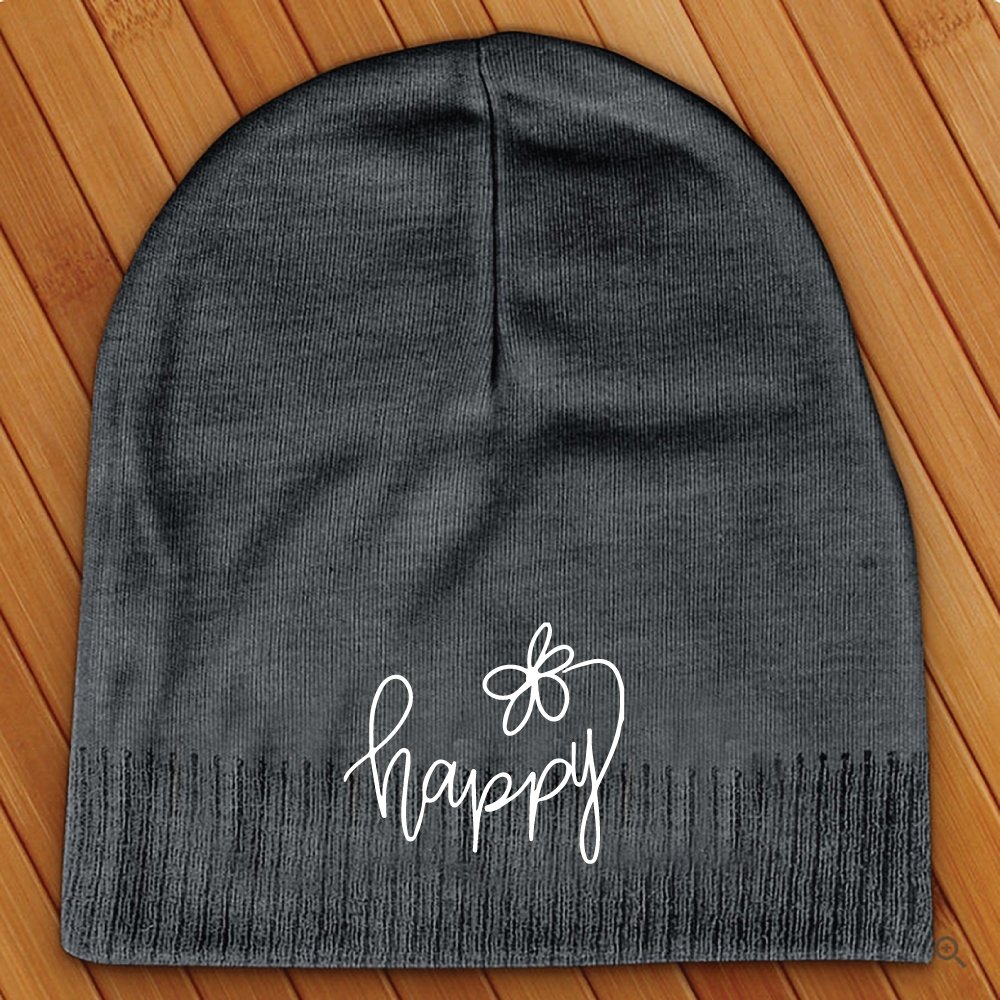 Happy Flower Beanie - Love Tees