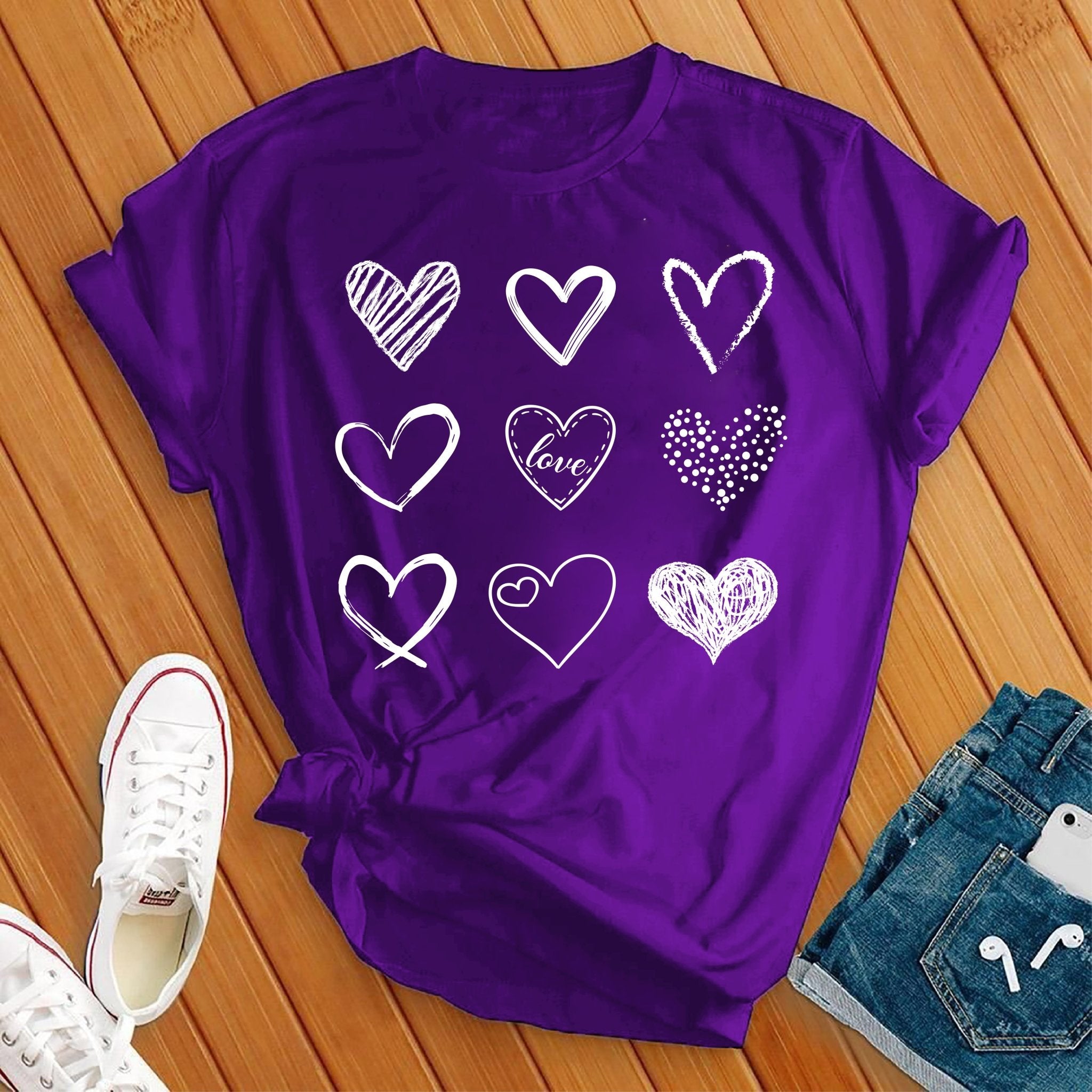 Heart Valentine Day Tee - Love Tees