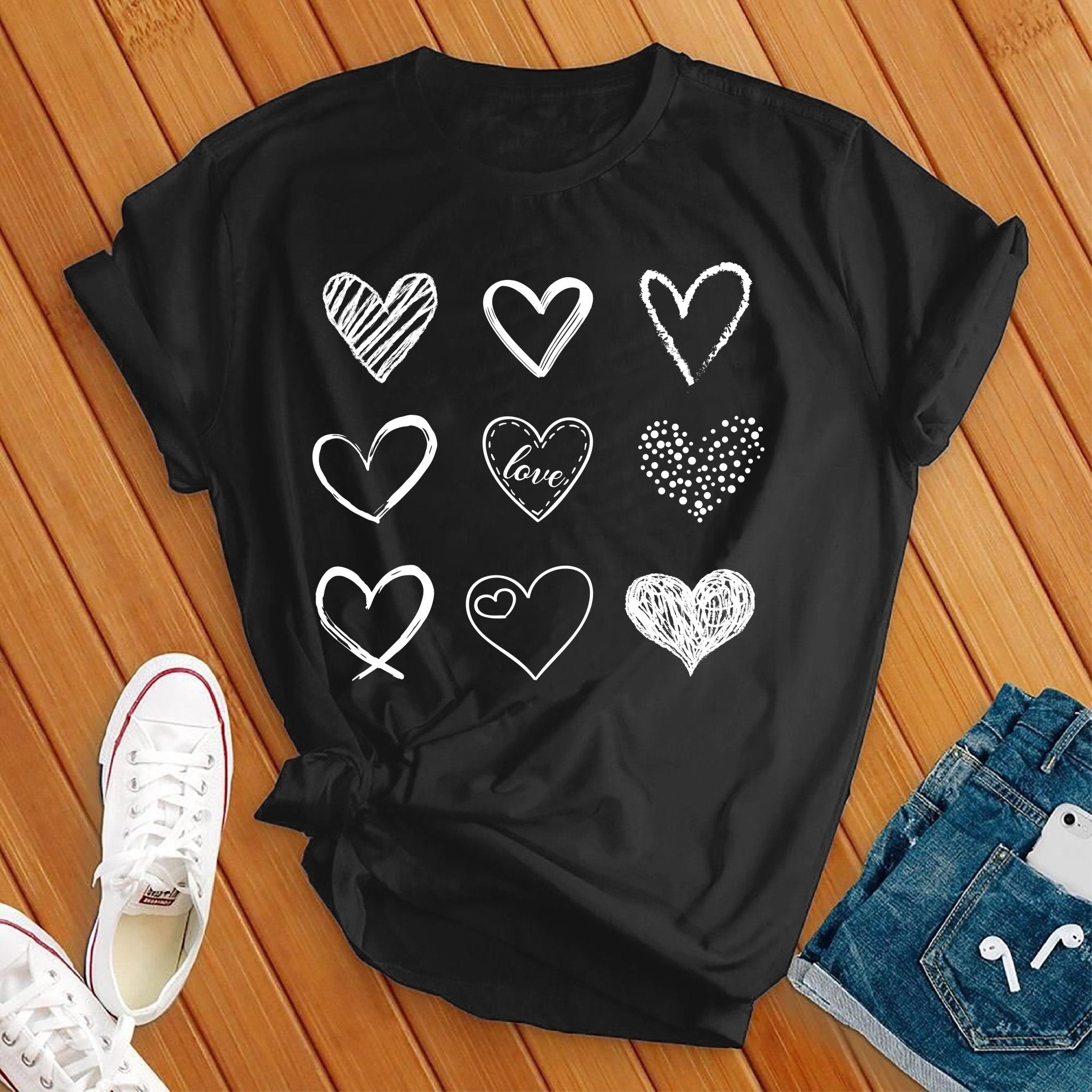 Heart Valentine Day Tee - Love Tees