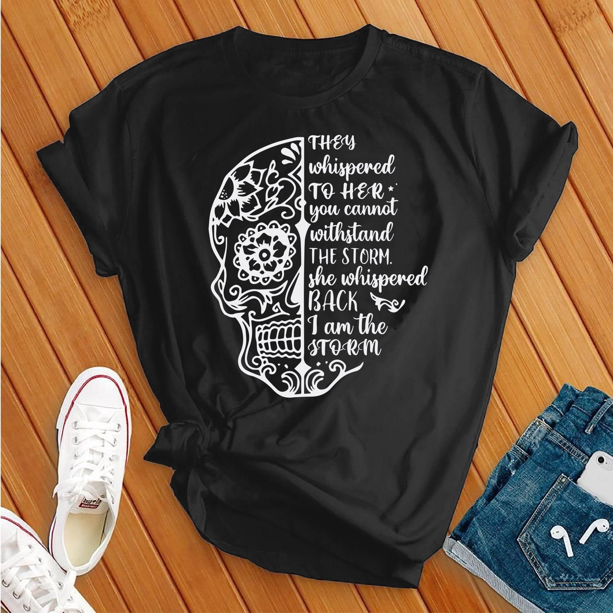 I Am The Storm Skull Tee - Love Tees