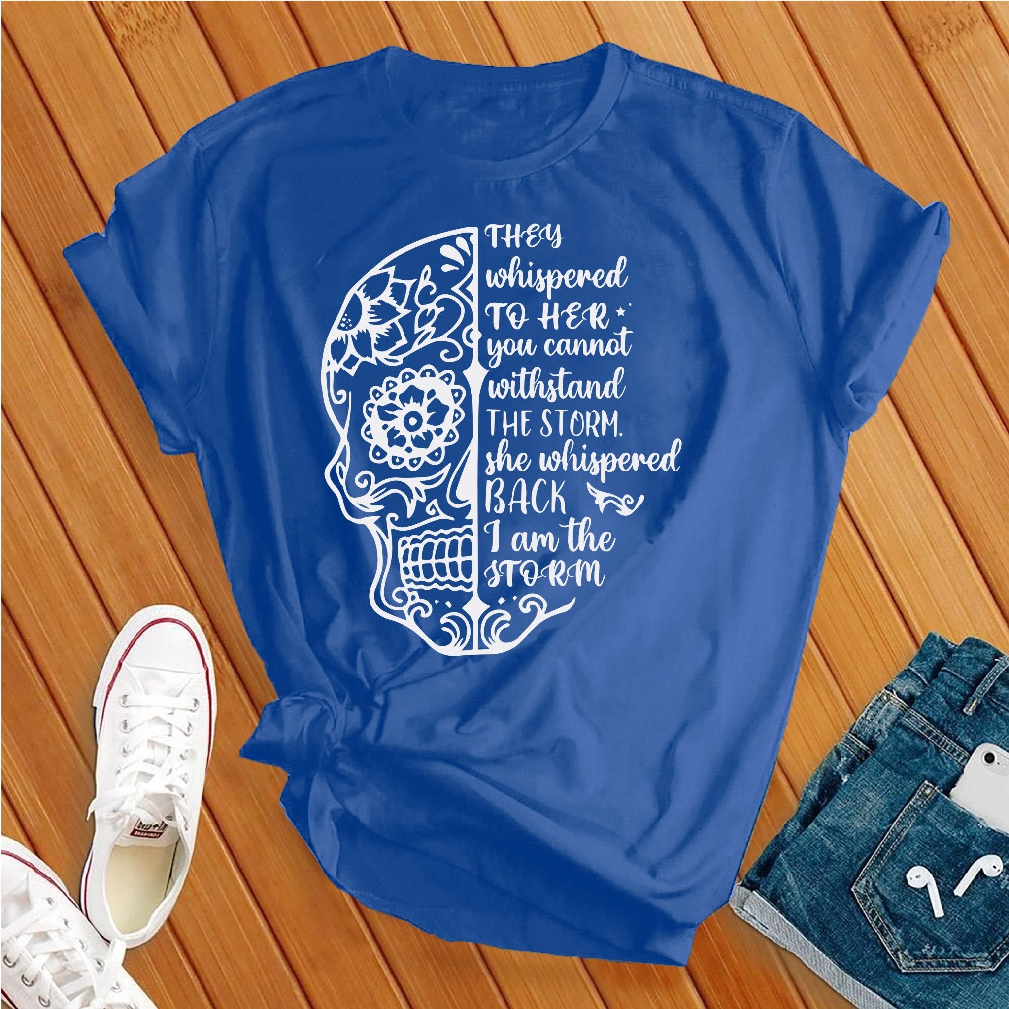 I Am The Storm Skull Tee - Love Tees