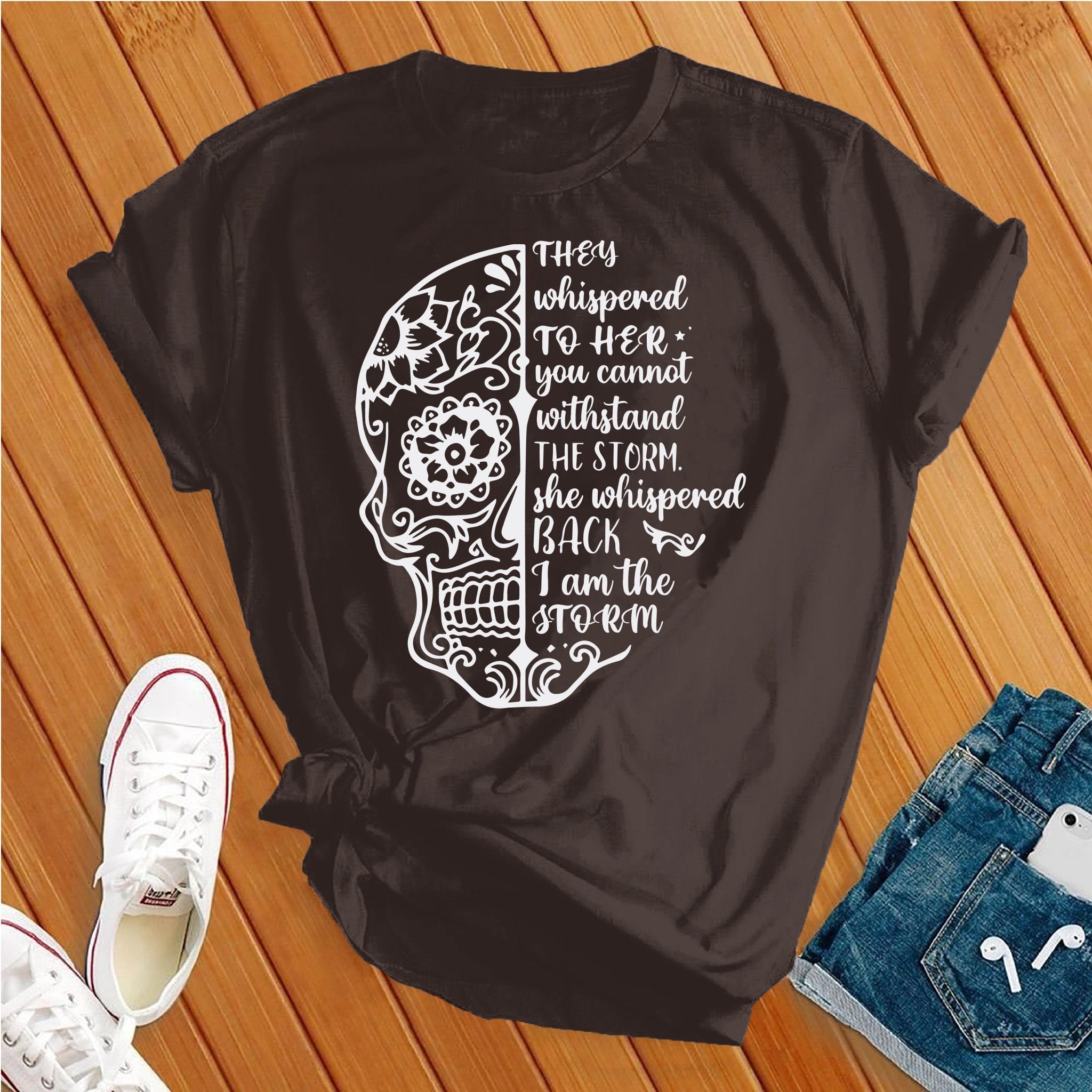 I Am The Storm Skull Tee - Love Tees