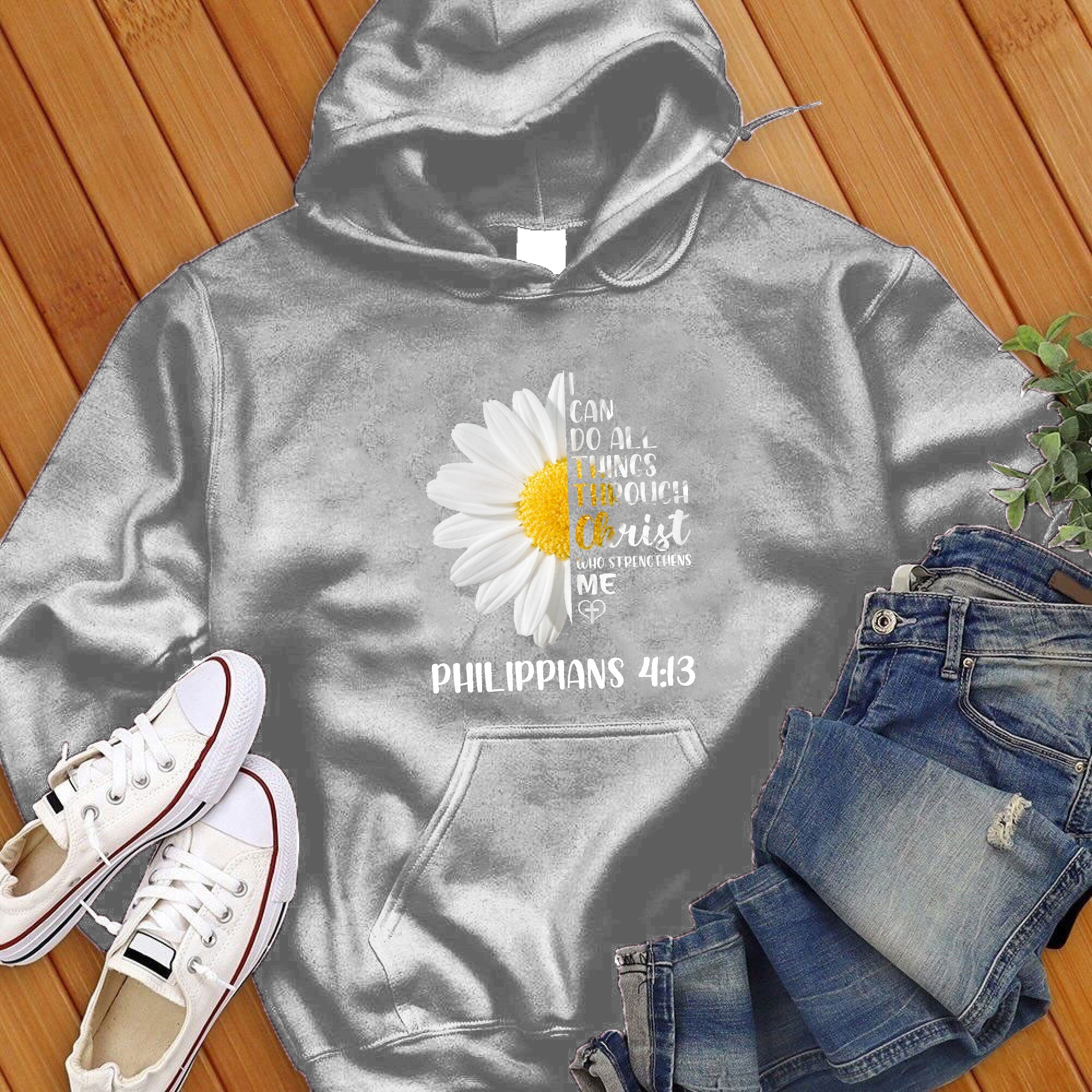 I Can Do All Things Flowers Hoodie - Love Tees