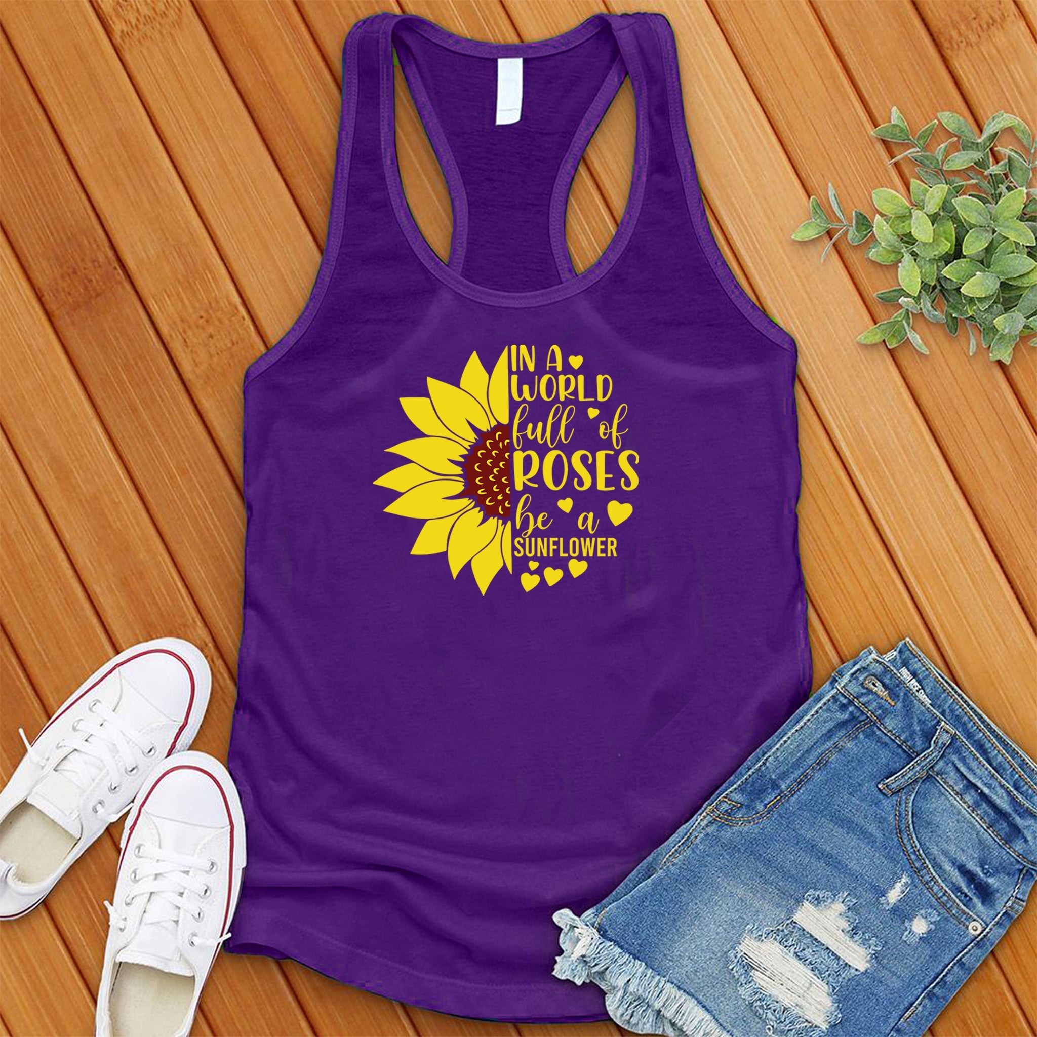 In A World Full of Roses Heart Women's Tank Top - Love Tees