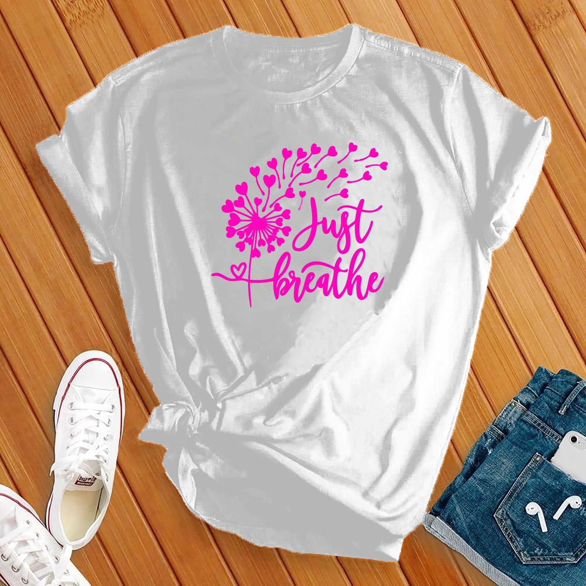 Just Breath Dandelion Tee - Love Tees