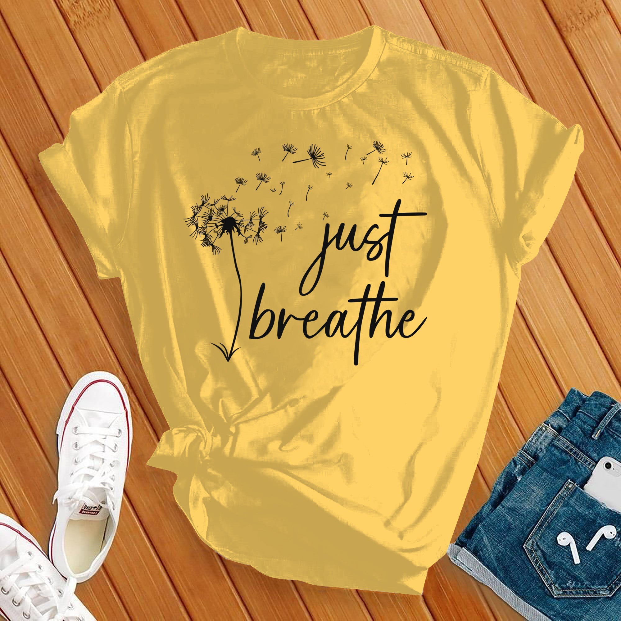 Just Breathe Dandelion Tee - Love Tees