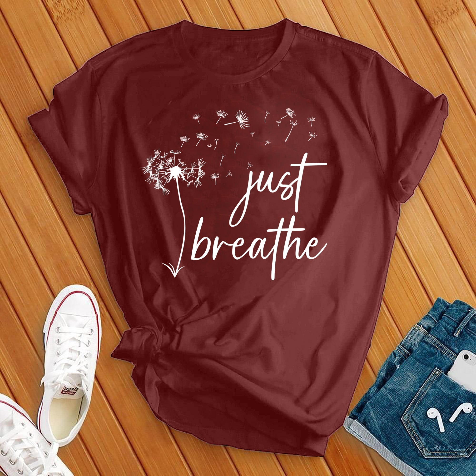 Just Breathe Dandelion Tee - Love Tees