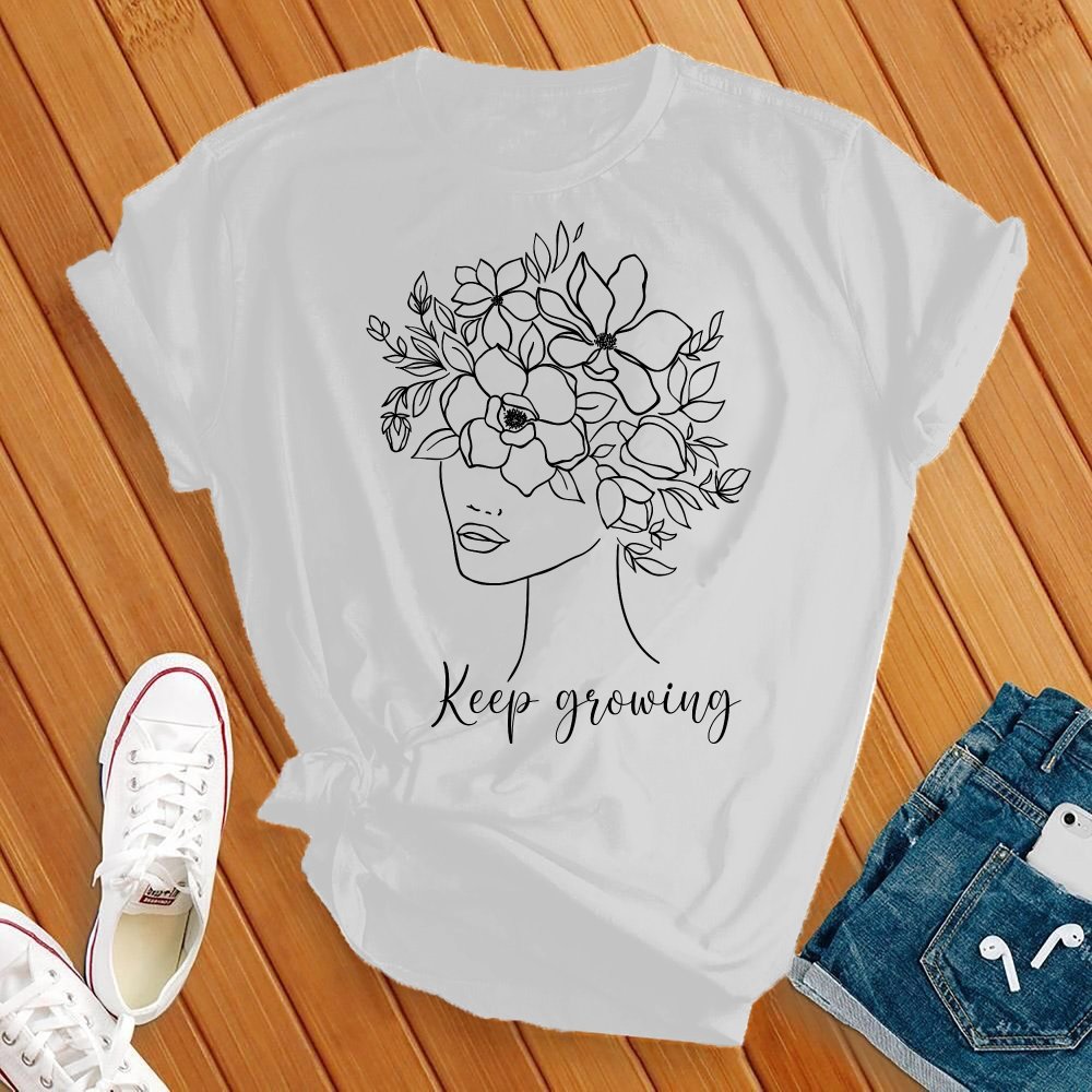 Keep Growing Floral Beauty Tee - Love Tees