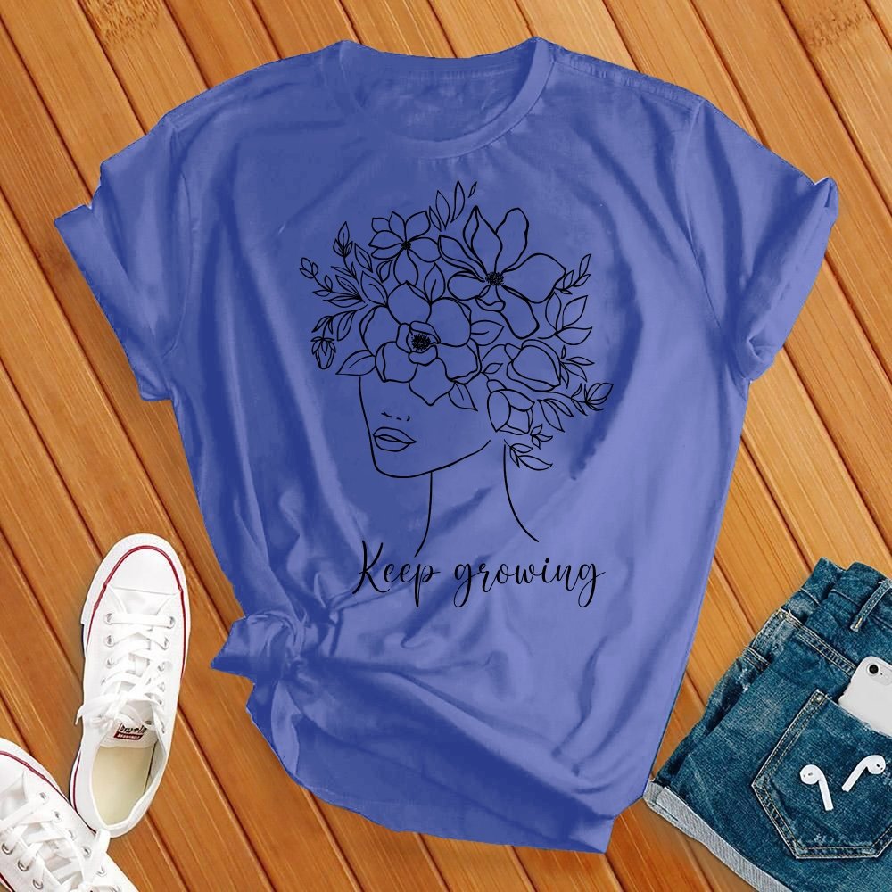 Keep Growing Floral Beauty Tee - Love Tees