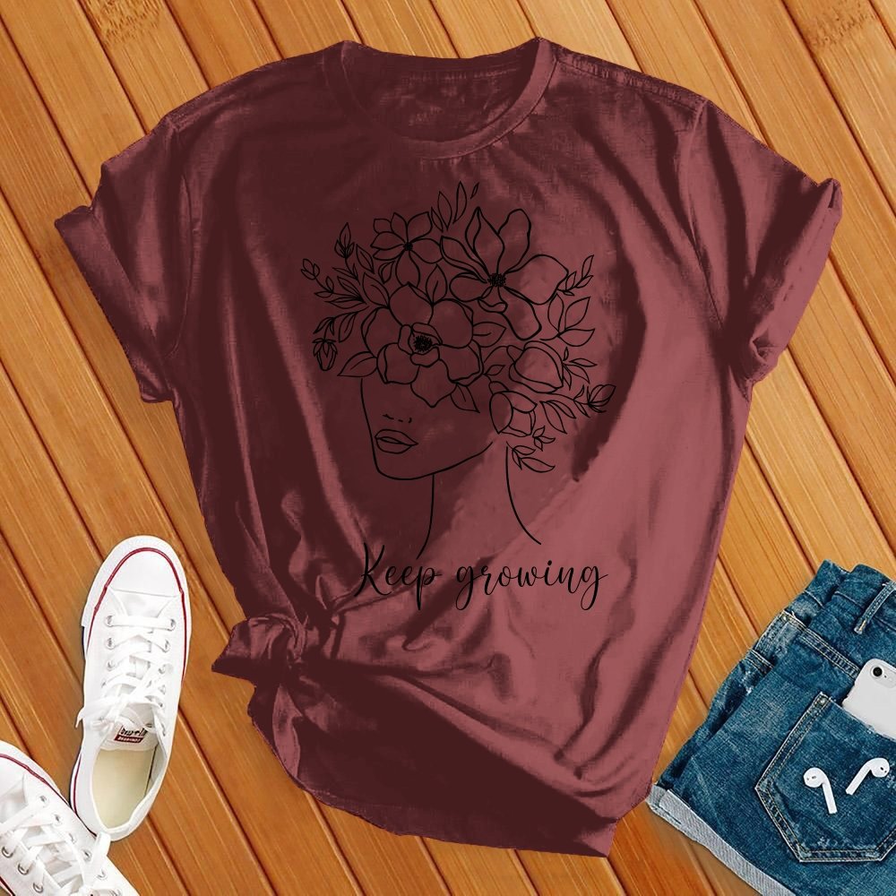 Keep Growing Floral Beauty Tee - Love Tees