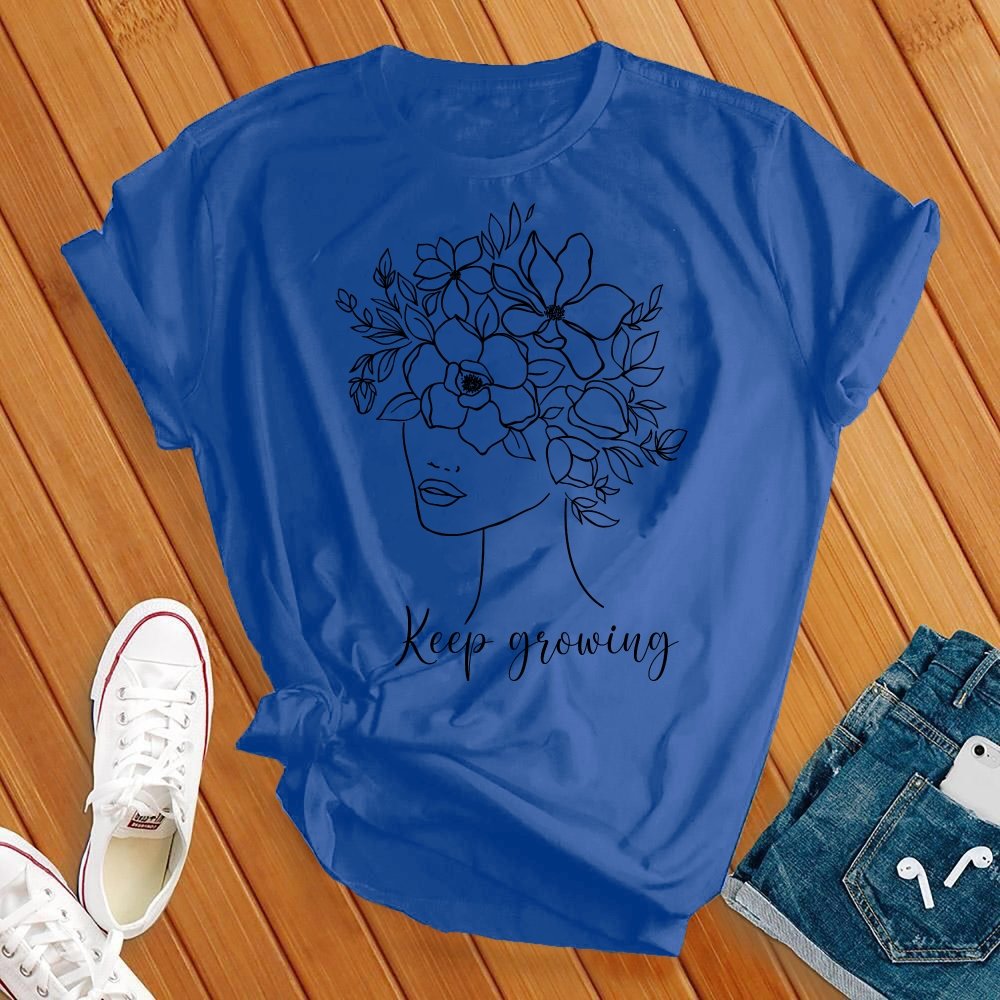 Keep Growing Floral Beauty Tee - Love Tees