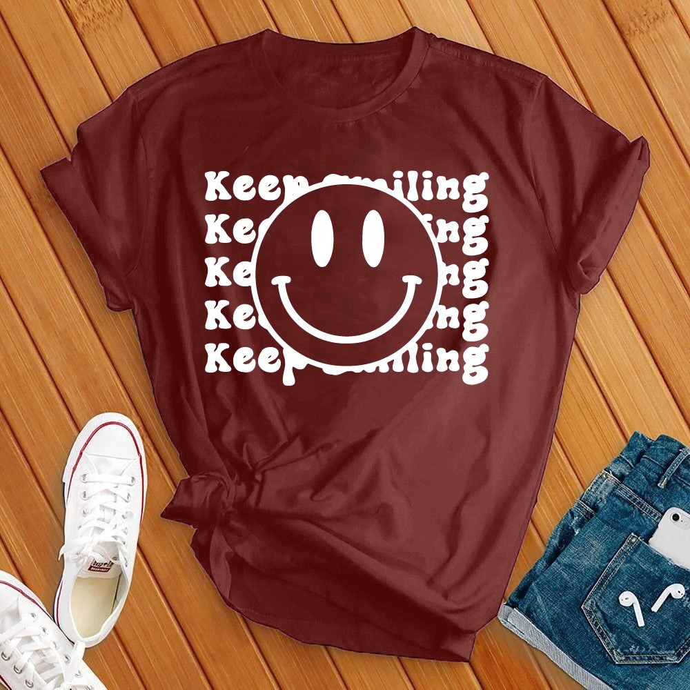 Keep Smiling Smiley Face Tee - Love Tees